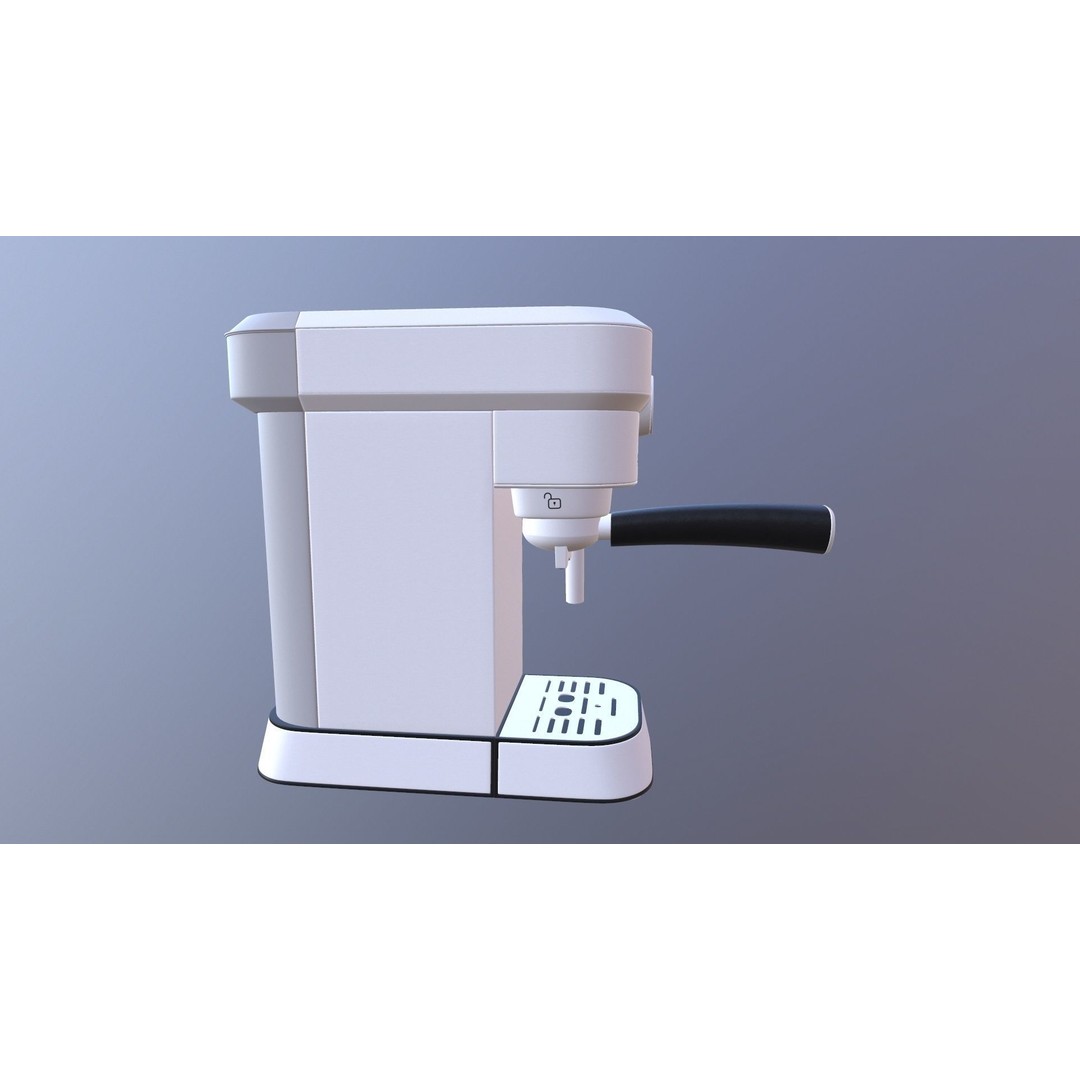 SEVERIN Coffee Machine 3D Model – Game Ready PBR Asset, FBX, OBJ - View 5