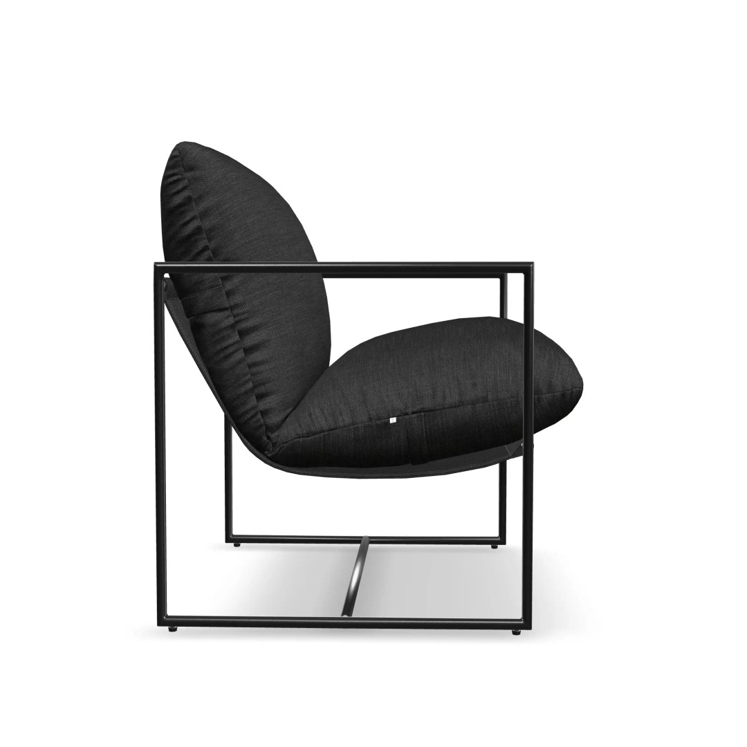 Metal Sling Chair 3D Model – Low Poly Game Asset, FBX, PBR Textures - View 7