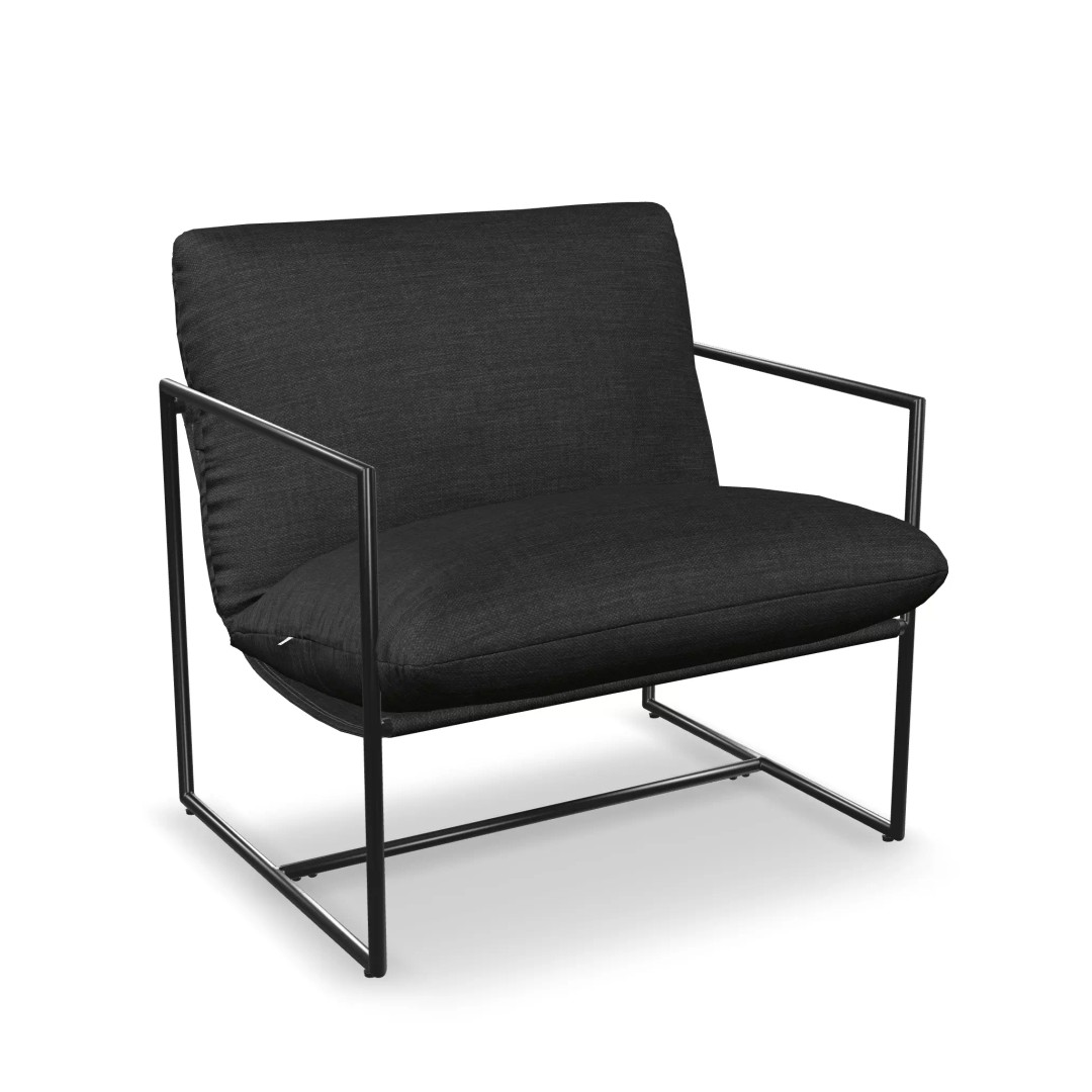 Metal Sling Chair 3D Model – Low Poly Game Asset, FBX, PBR Textures - View 8