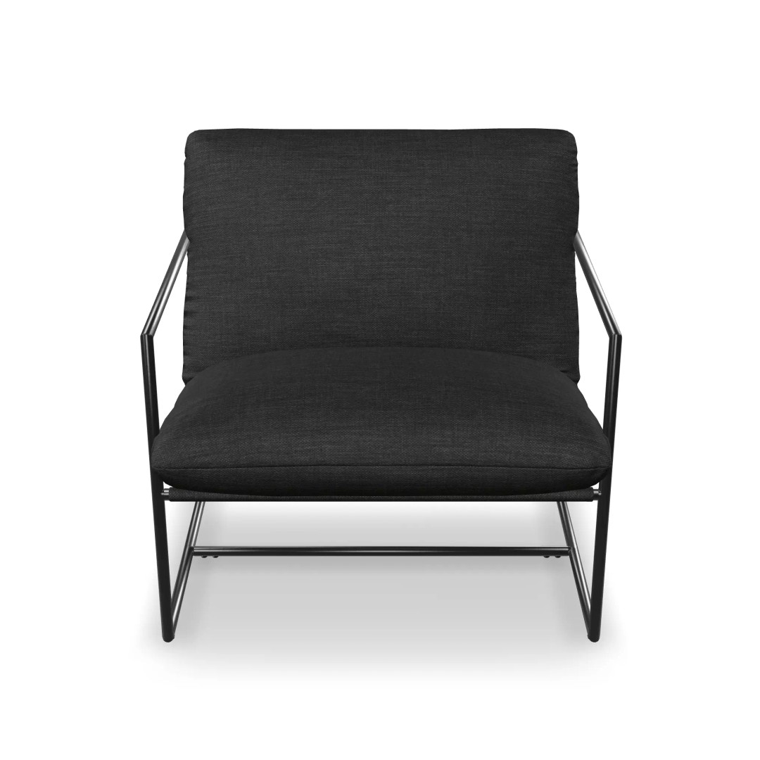 Metal Sling Chair 3D Model – Low Poly Game Asset, FBX, PBR Textures - View 9