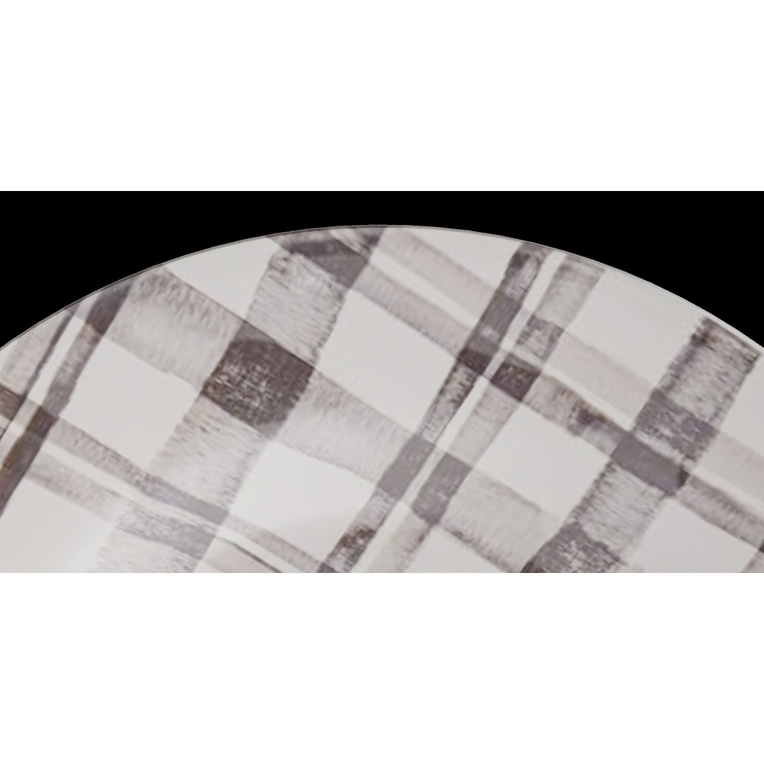 Bradford Plaid Salad Plate 3D Model – Low Poly Kitchenware, FBX - View 8