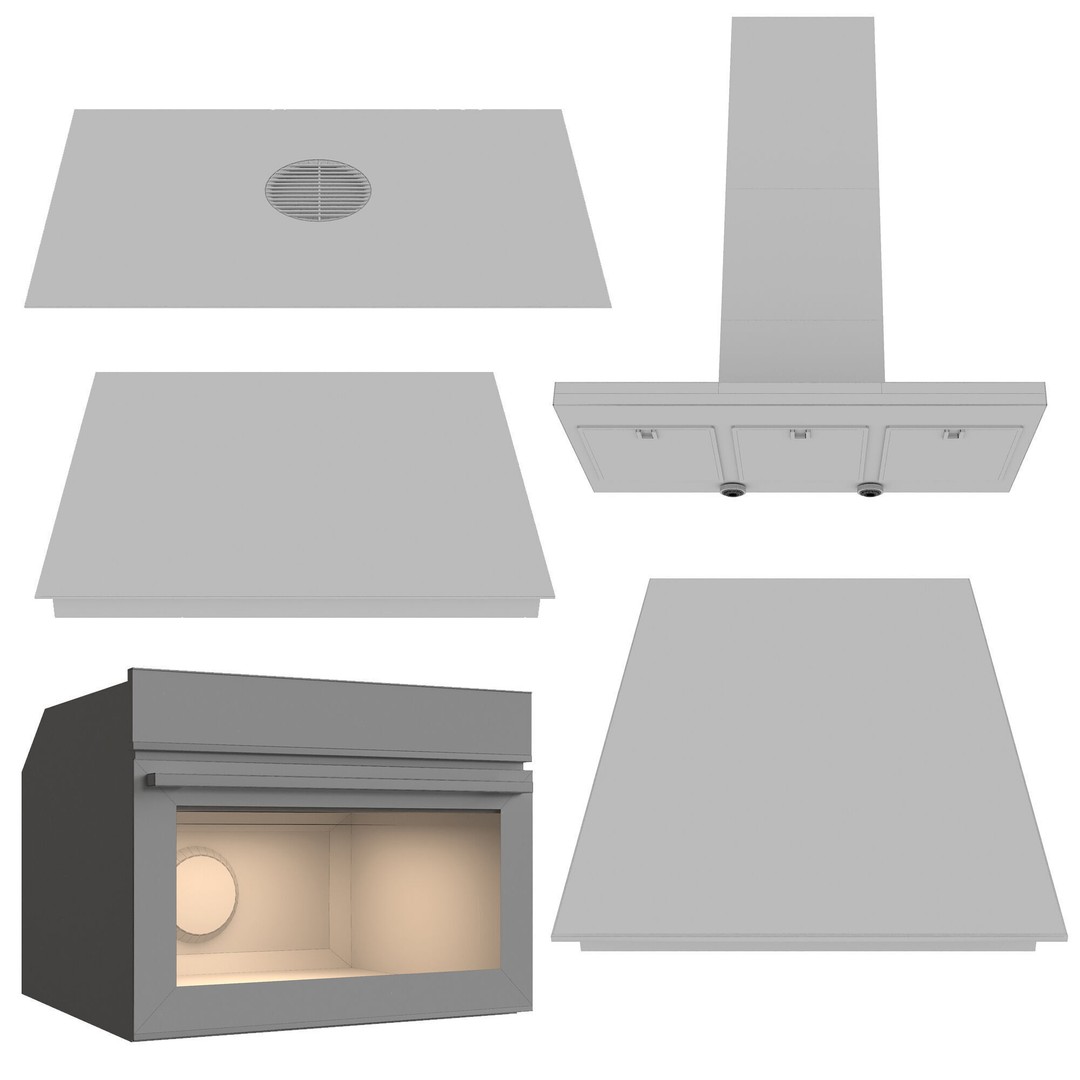 Fisher & Paykel Kitchen Appliance Set 3D Model – PBR Game-Ready FBX