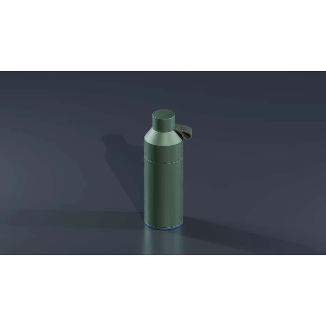 Reusable Water Bottle 3D Model – Low Poly Kitchen Asset, FBX, OBJ - View 4