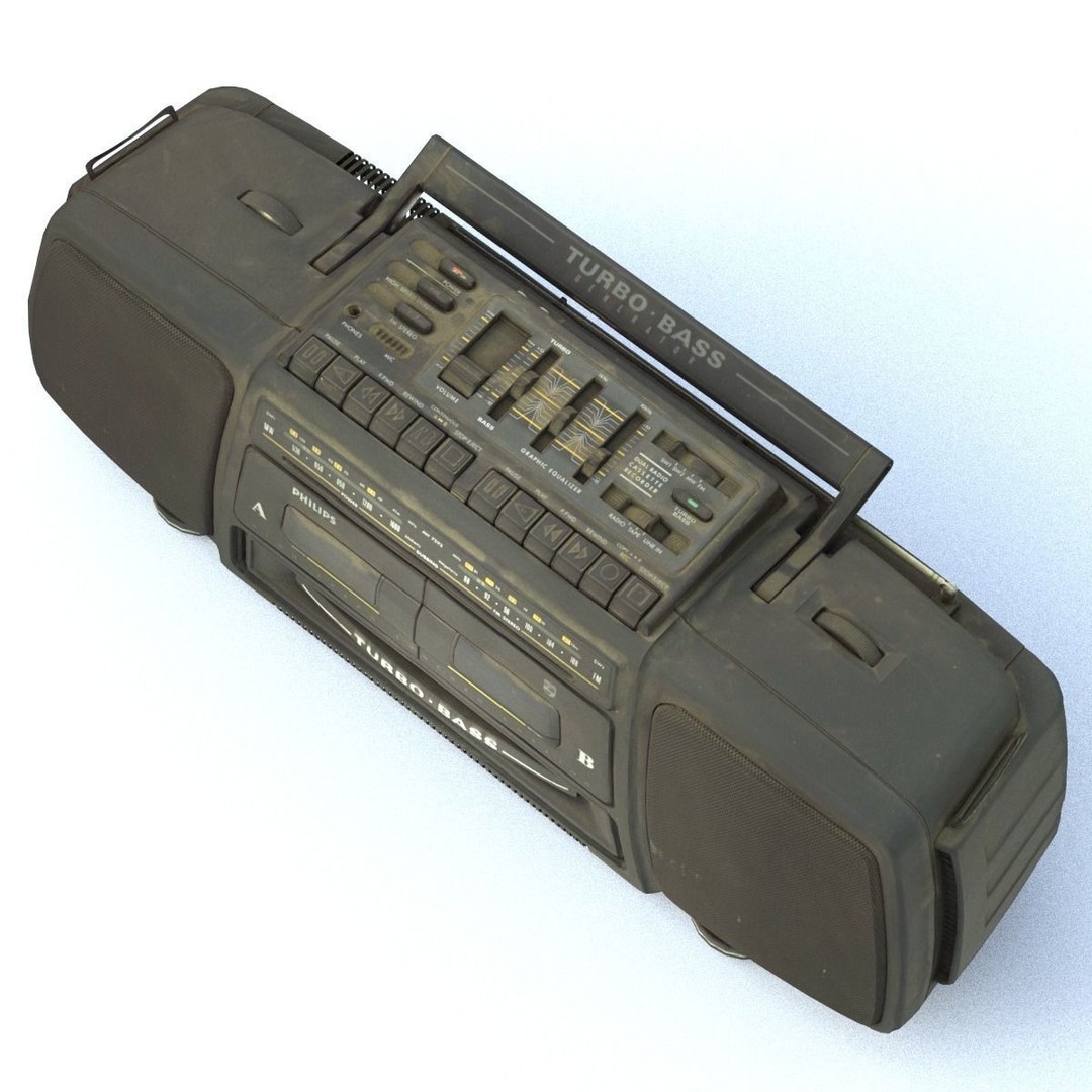Music System 3D Model – Middle Poly PBR Scanned Asset, FBX - View 6