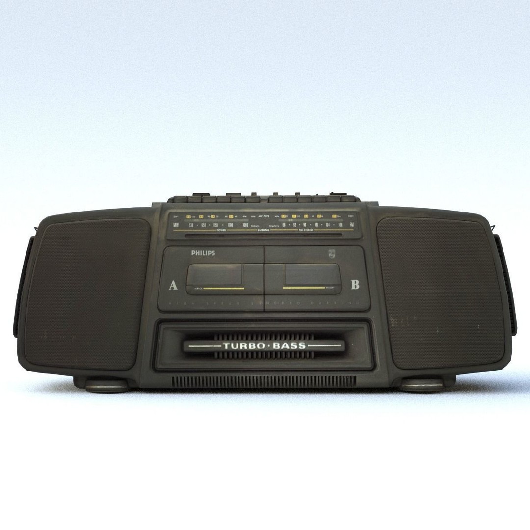 Music System 3D Model – Middle Poly PBR Scanned Asset, FBX - View 7