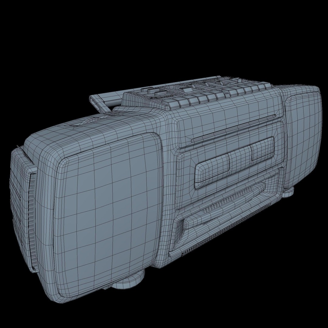 Music System 3D Model – Middle Poly PBR Scanned Asset, FBX - View 8