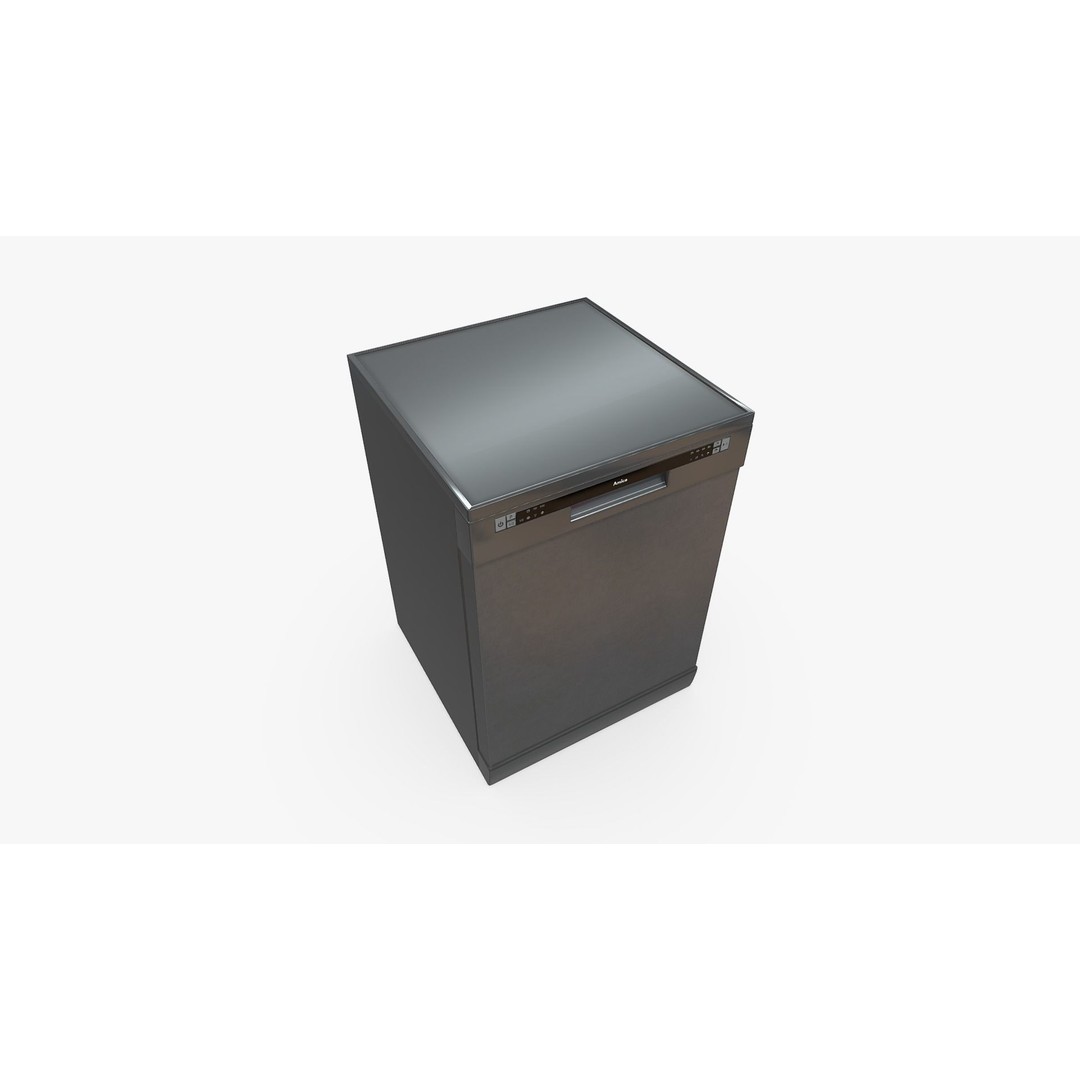Amica DFM61E6qISMG Dishwasher 3D Model – Low Poly PBR Game Asset, FBX - View 5