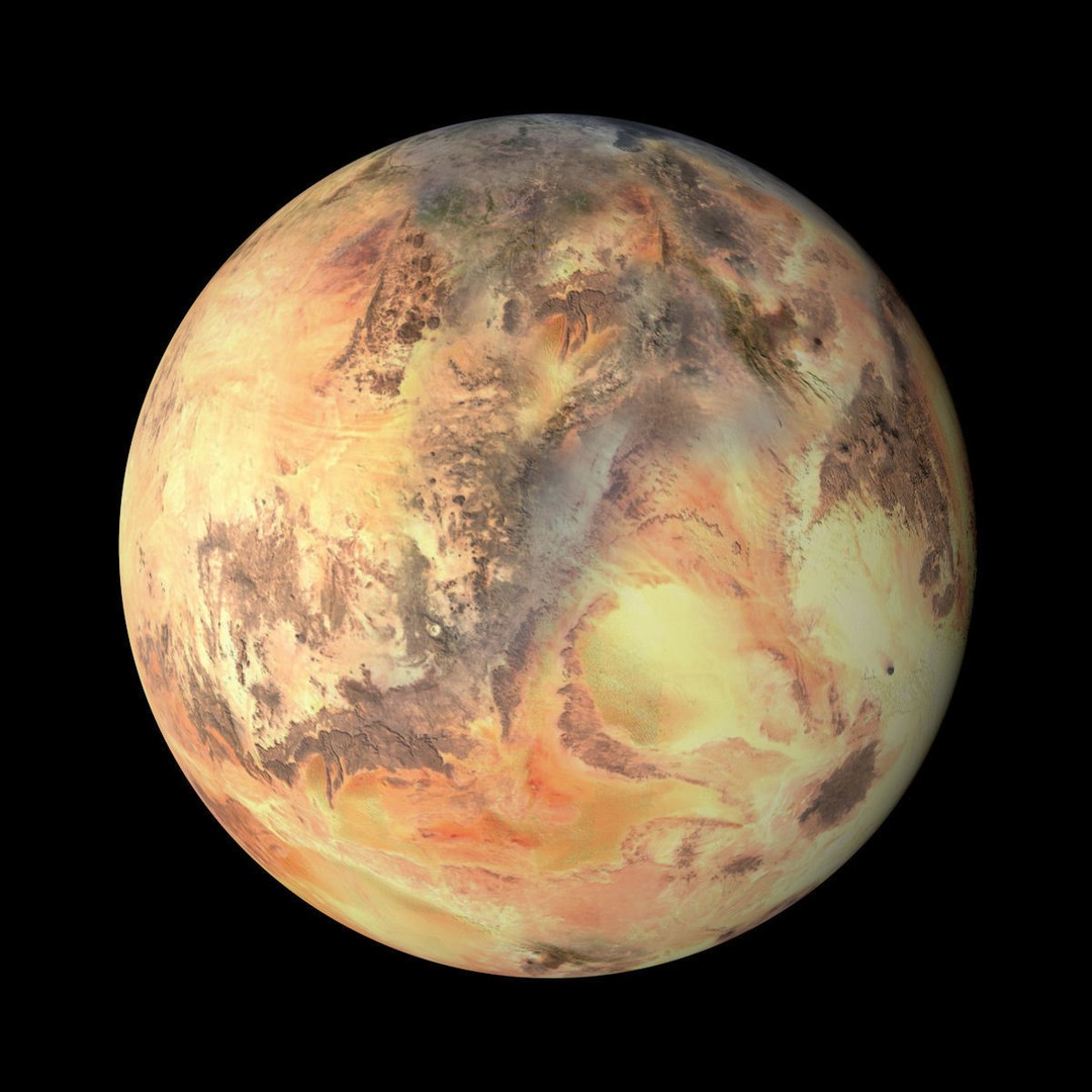 Desert Planet 3D Model – Low Poly Alien Terrain, FBX, OBJ - View 11