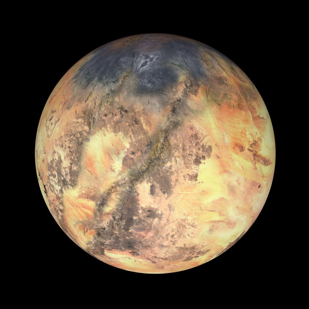 Desert Planet 3D Model – Low Poly Alien Terrain, FBX, OBJ - View 12