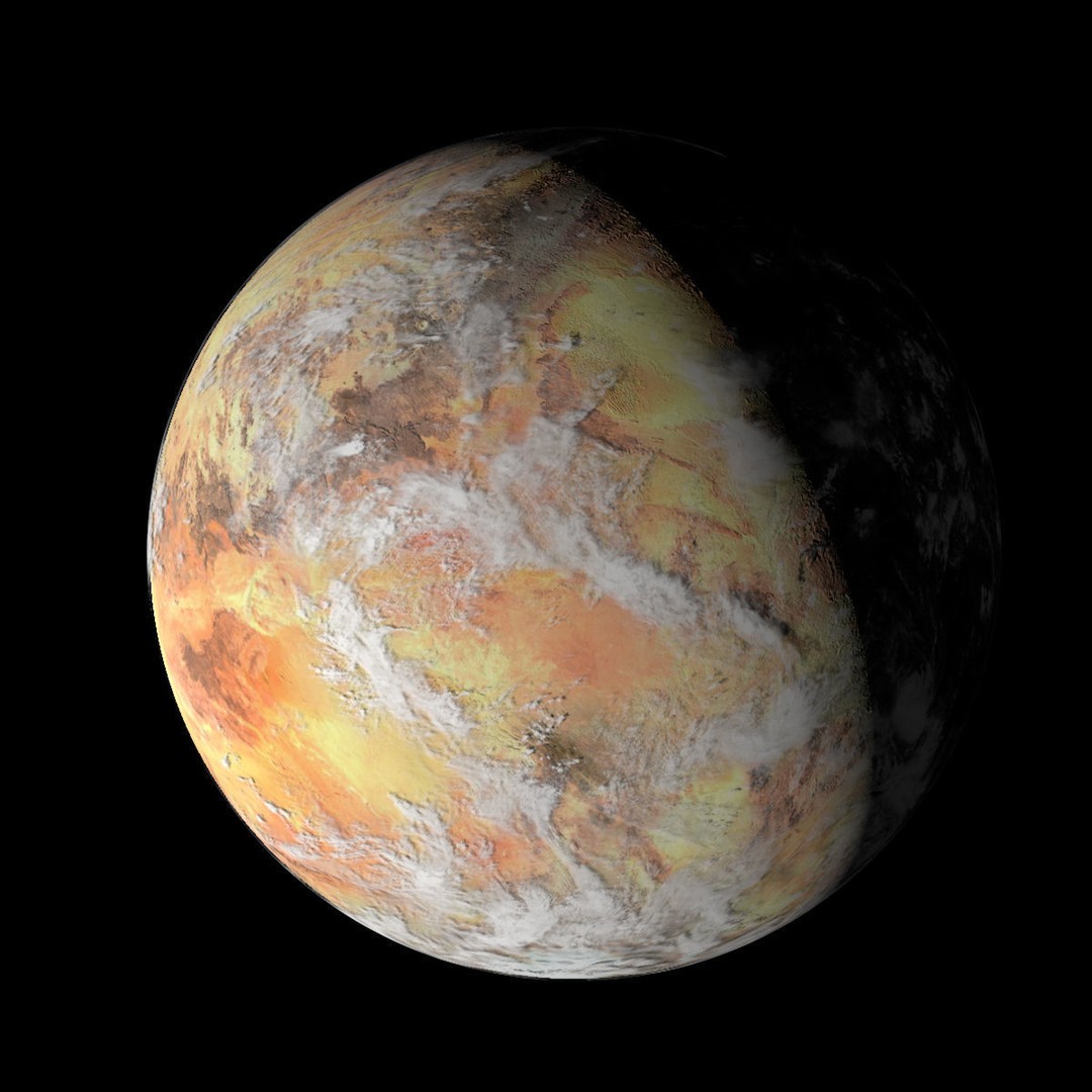 Desert Planet 3D Model – Low Poly Alien Terrain, FBX, OBJ - View 4
