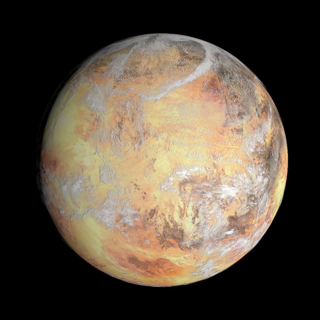 Desert Planet 3D Model – Low Poly Alien Terrain, FBX, OBJ - View 5