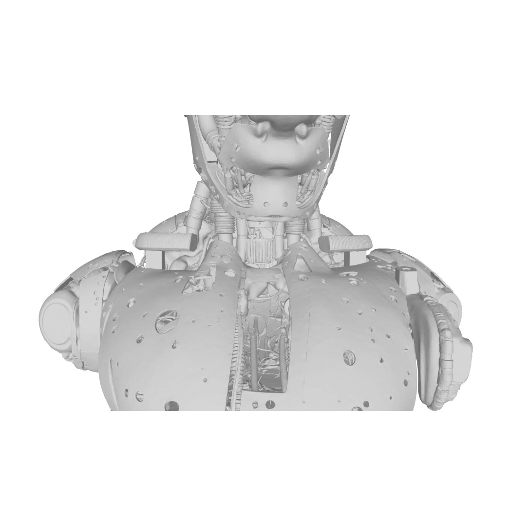 Sci Fi Android Robot Head 3D Model – Game Ready Cybernetic Character - View 20