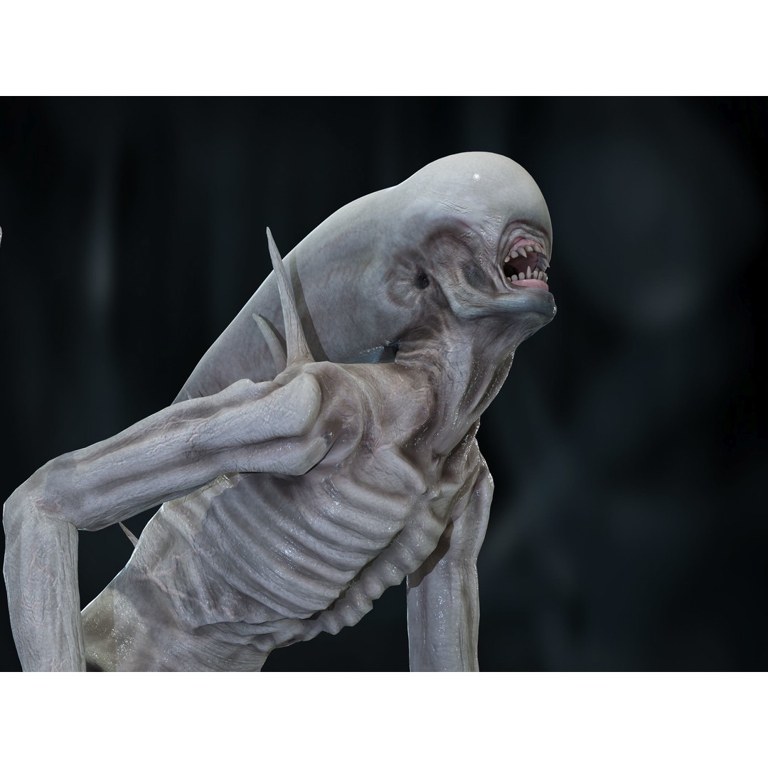 Neomorph 3D Model – Low Poly Rigged Character with PBR Textures - View 9