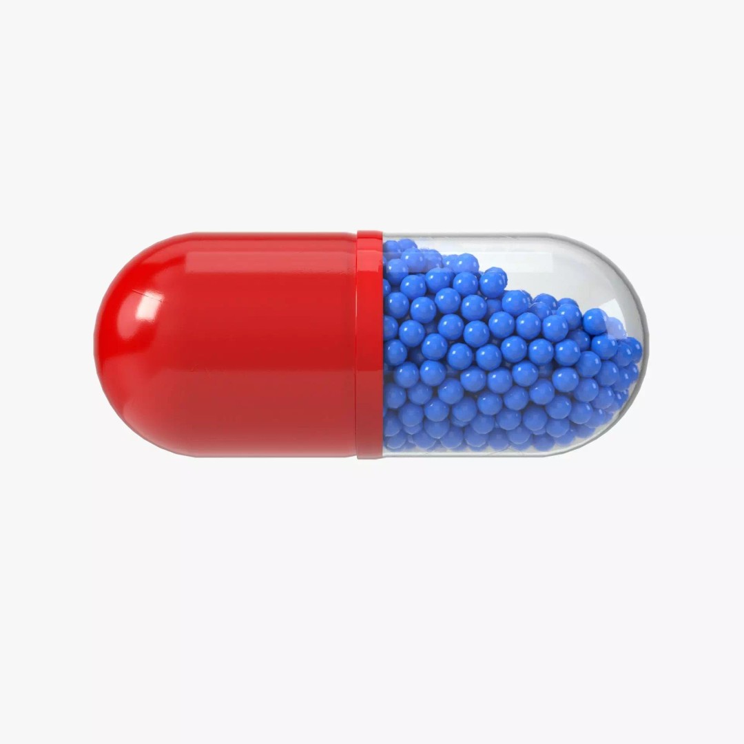 Capsule Pill 3D Model – High Poly PBR Asset with Color Variations - View 2