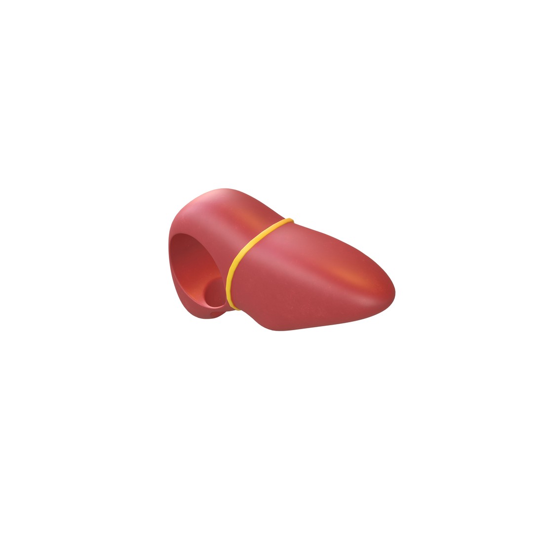 Cartoon Liver Costume Hat 3D Model – Low Poly PBR Asset, FBX, OBJ - View 5