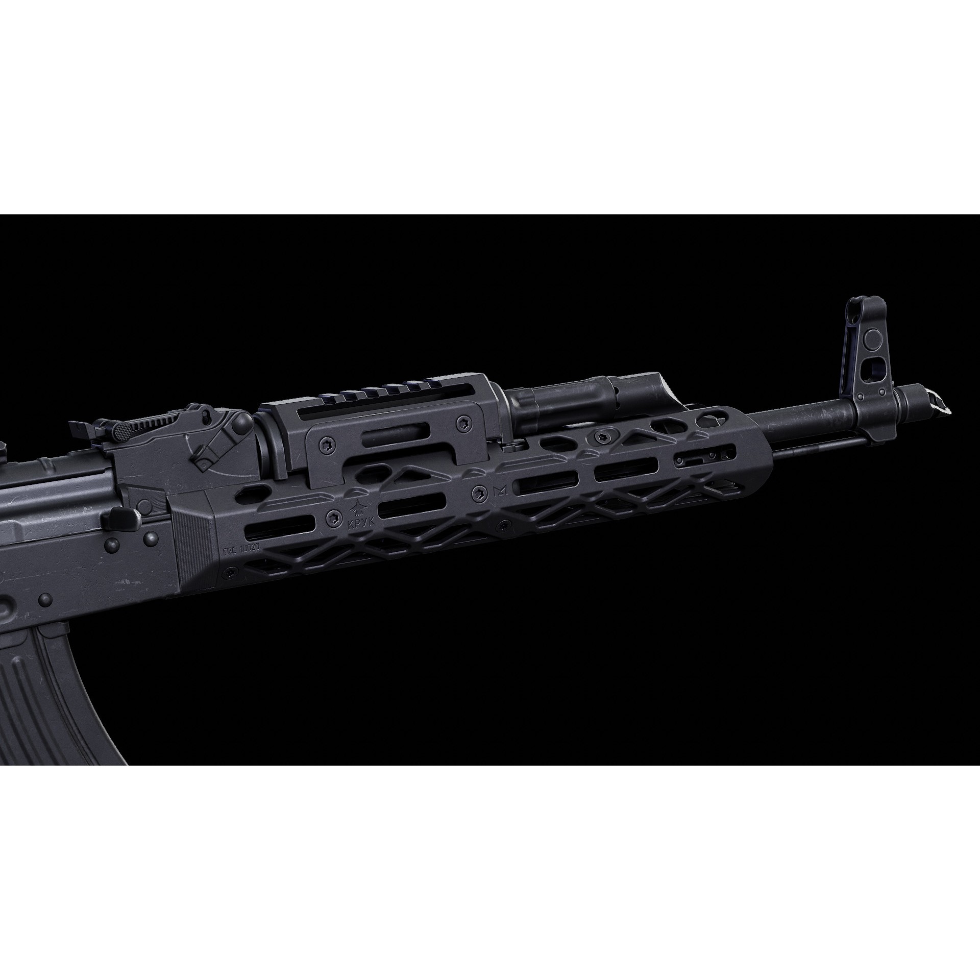 AKM KPYK - Low-Poly Game-Ready 3D Model - View 11