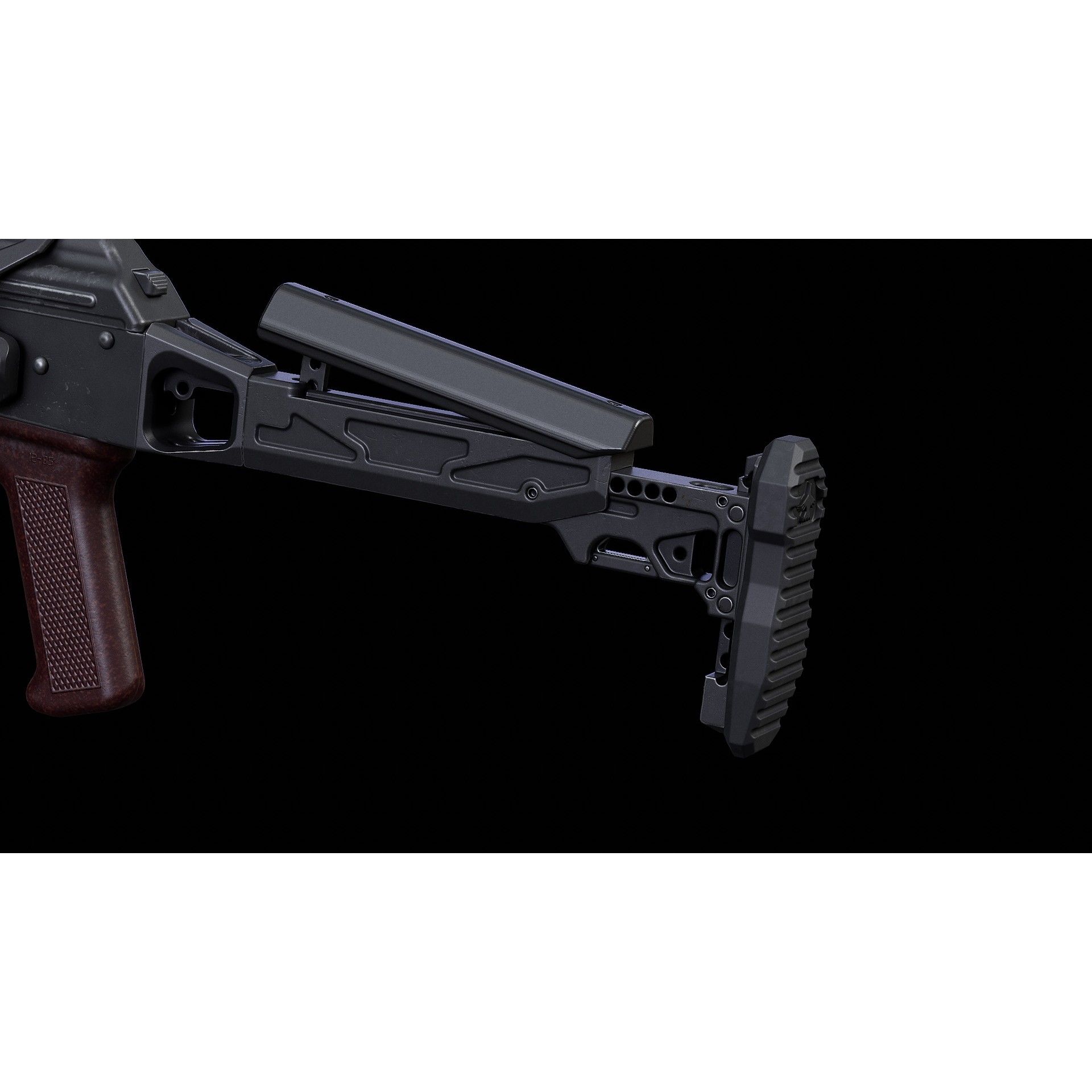 AKM KPYK - Low-Poly Game-Ready 3D Model - View 12
