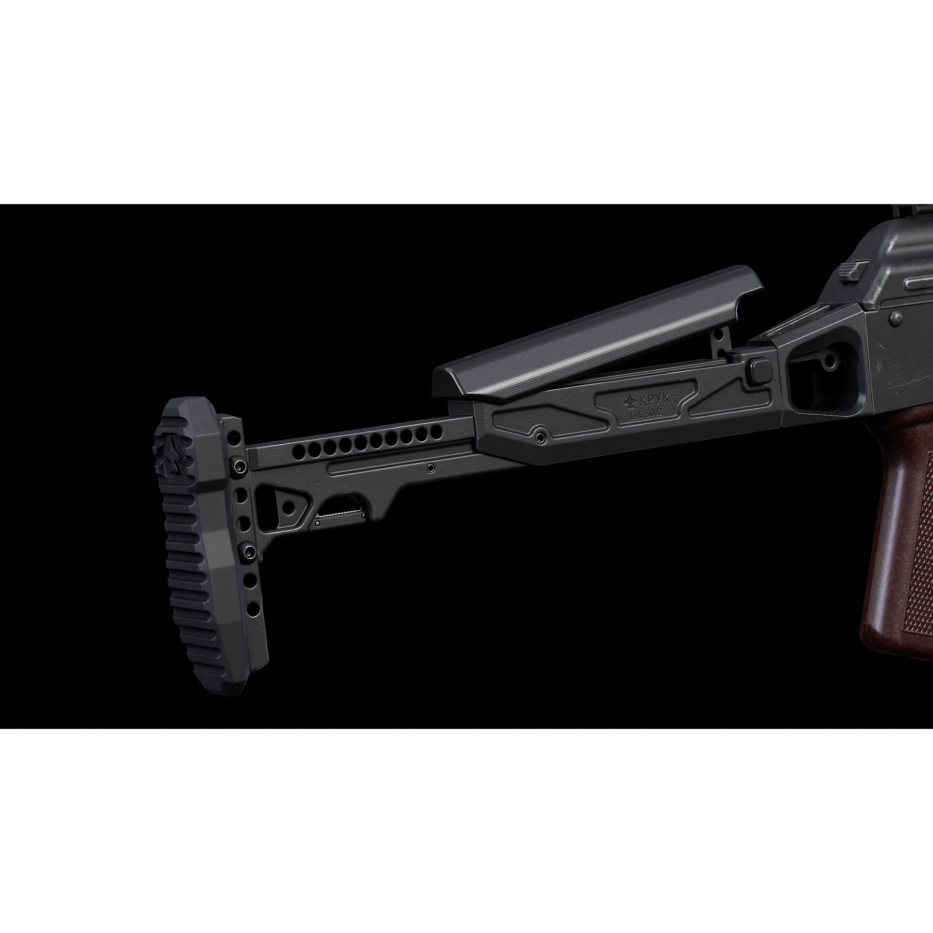 AKM KPYK - Low-Poly Game-Ready 3D Model - View 13