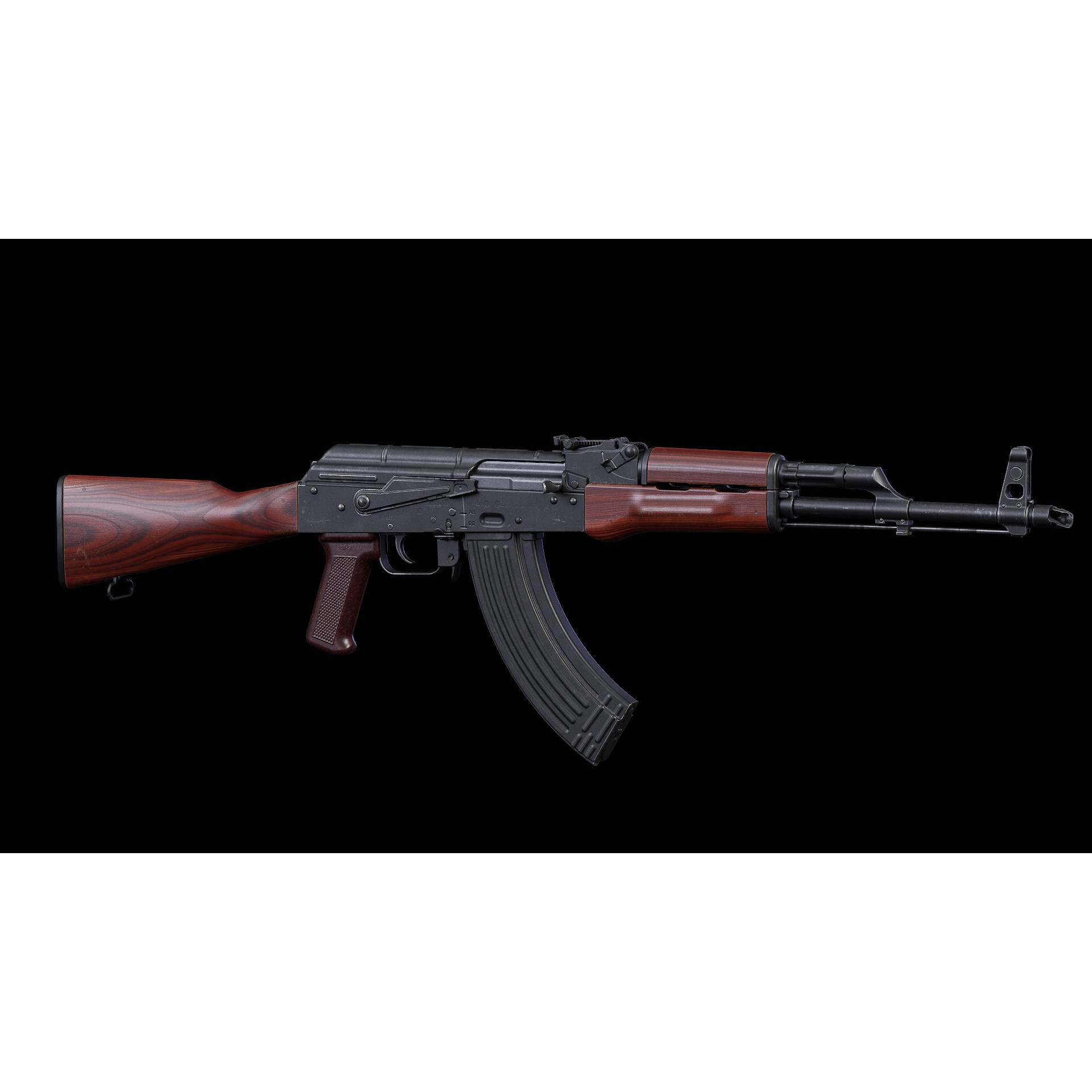 AKM KPYK - Low-Poly Game-Ready 3D Model - View 17