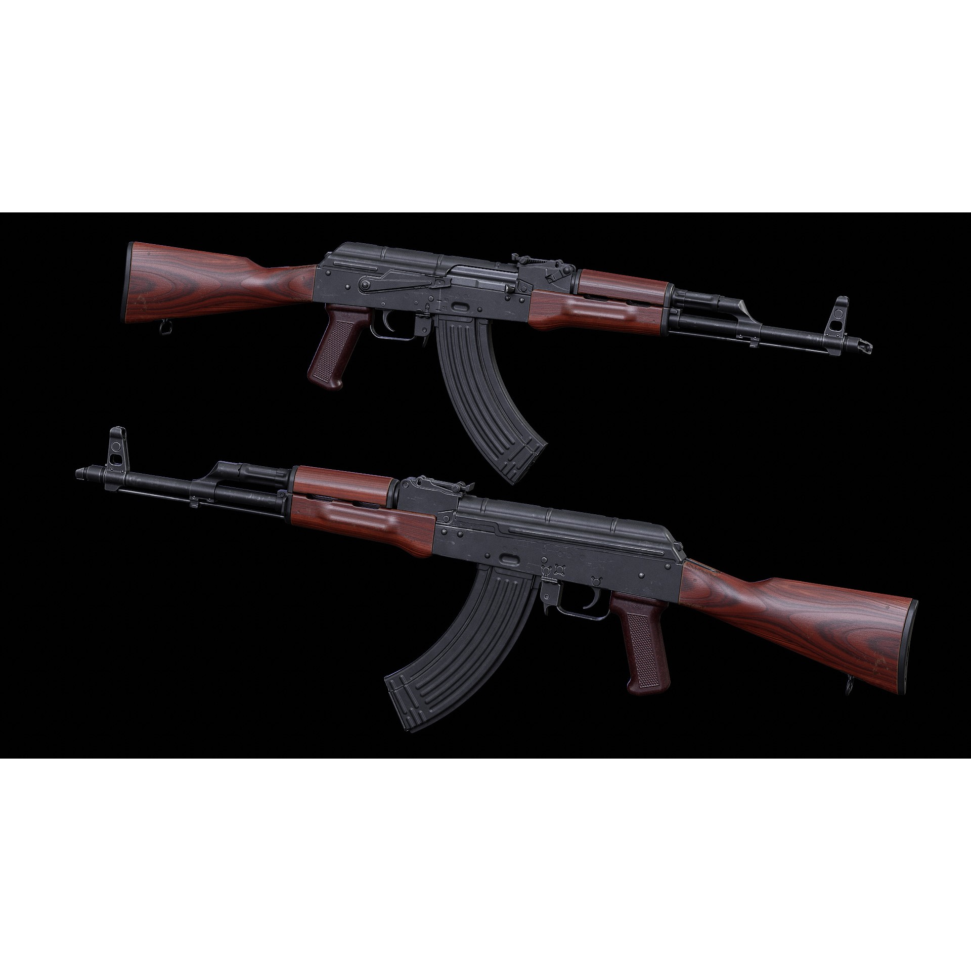 AKM KPYK - Low-Poly Game-Ready 3D Model - View 19