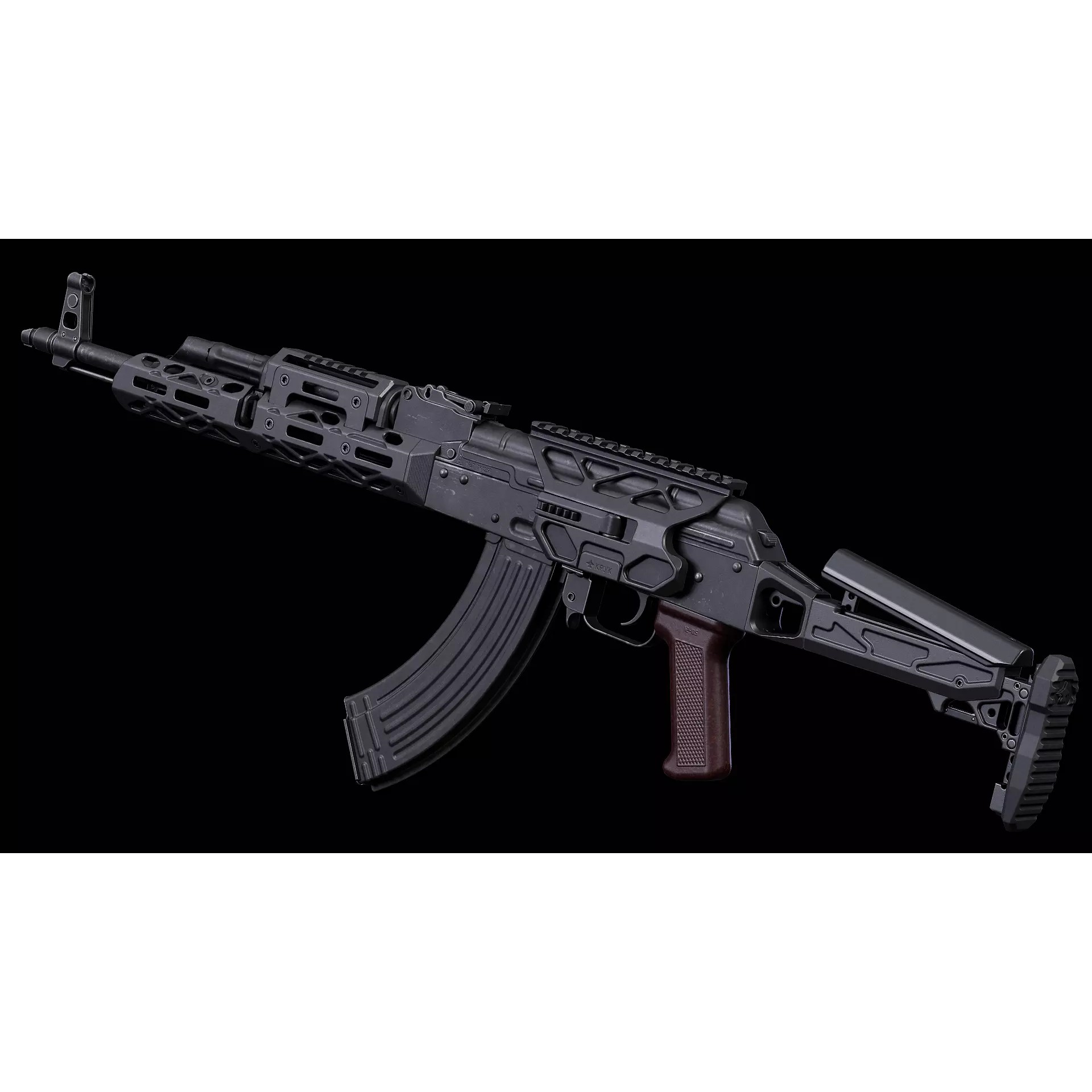 AKM KPYK - Low-Poly Game-Ready 3D Model - View 2