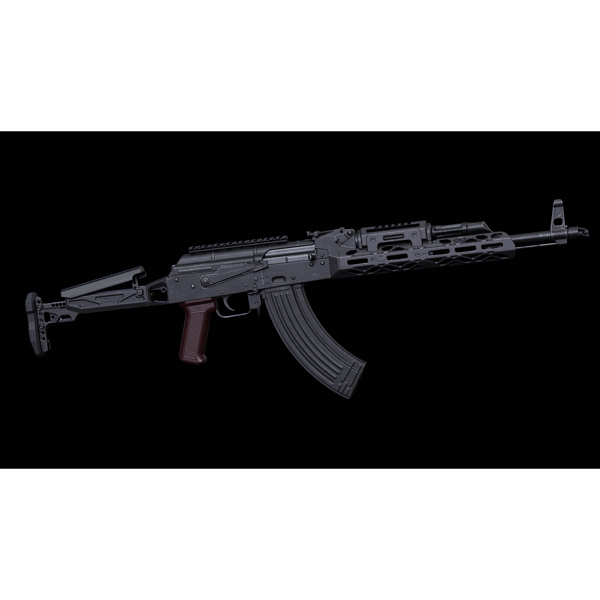 AKM KPYK - Low-Poly Game-Ready 3D Model - View 7