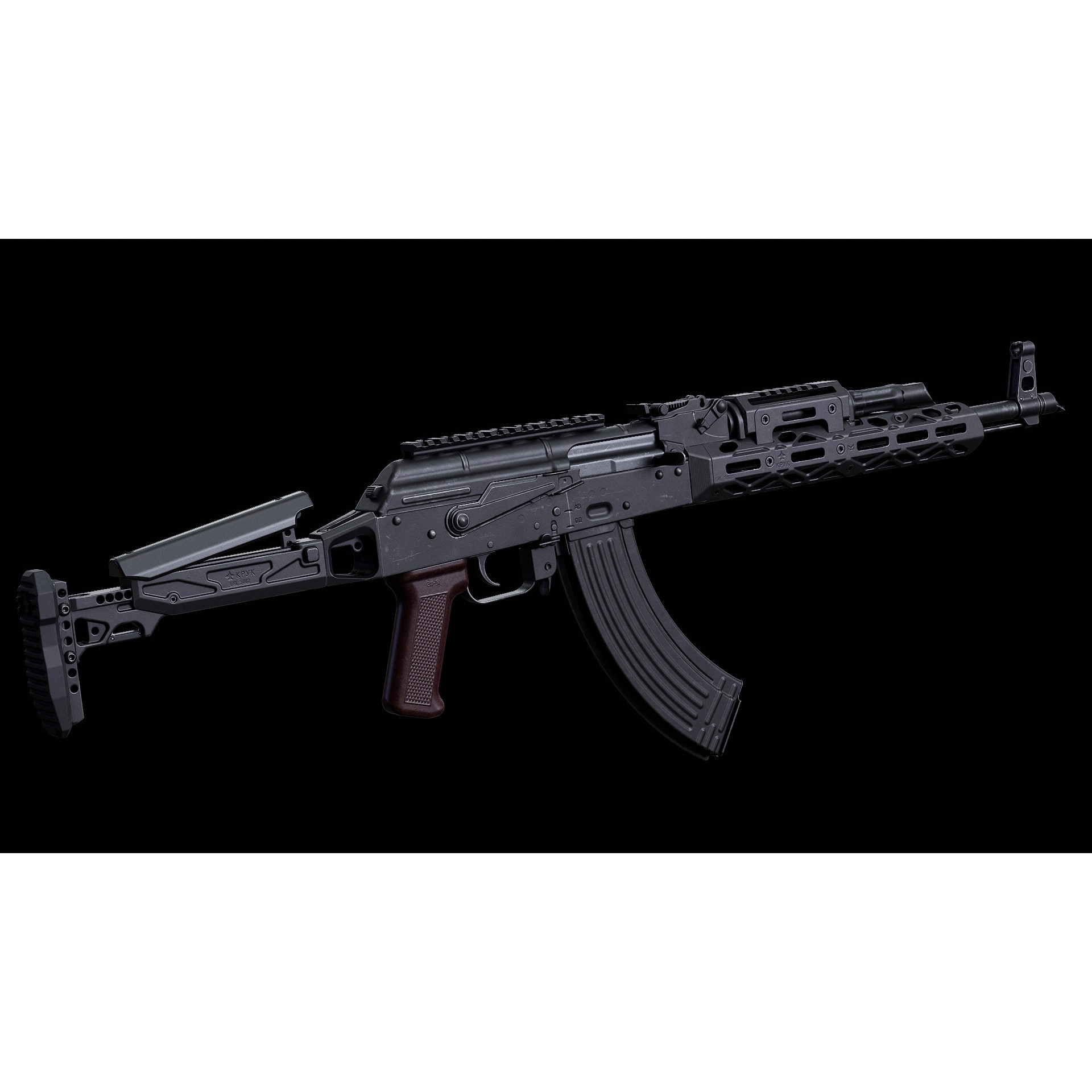 AKM KPYK - Low-Poly Game-Ready 3D Model - View 8