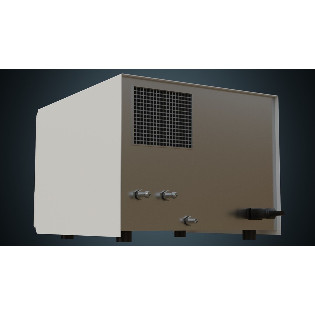 Autoclave 3D Model – Low Poly Medical Equipment, FBX, Game Ready - View 5