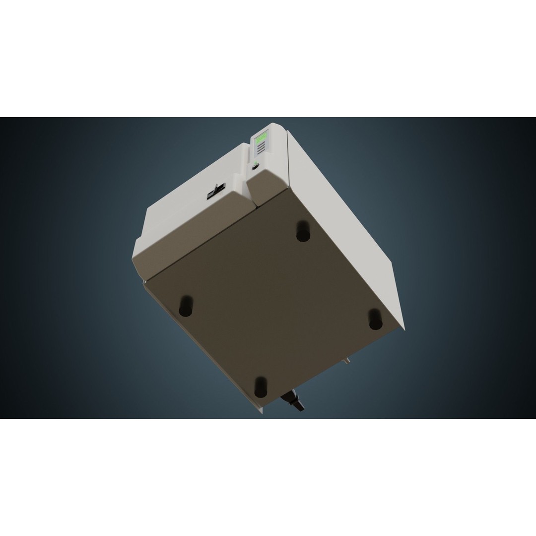 Autoclave 3D Model – Low Poly Medical Equipment, FBX, Game Ready - View 6