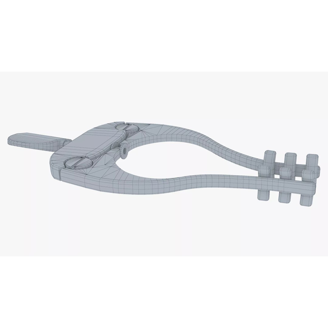 Antique Skull Spreader M1 3D Model – Vintage Medical Tool, FBX, OBJ, STL - View 12