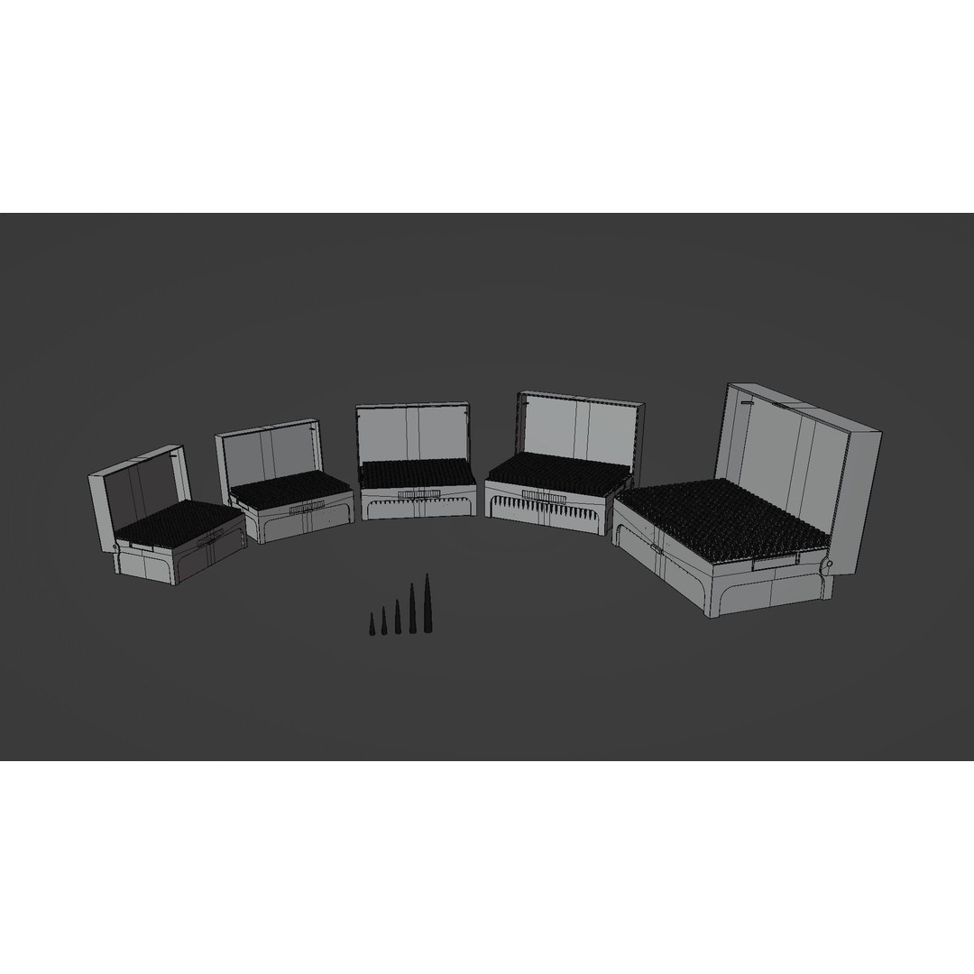 Pipette Tips Box 3D Model – Multichannel Tips 10µL to 10ML, FBX - View 11