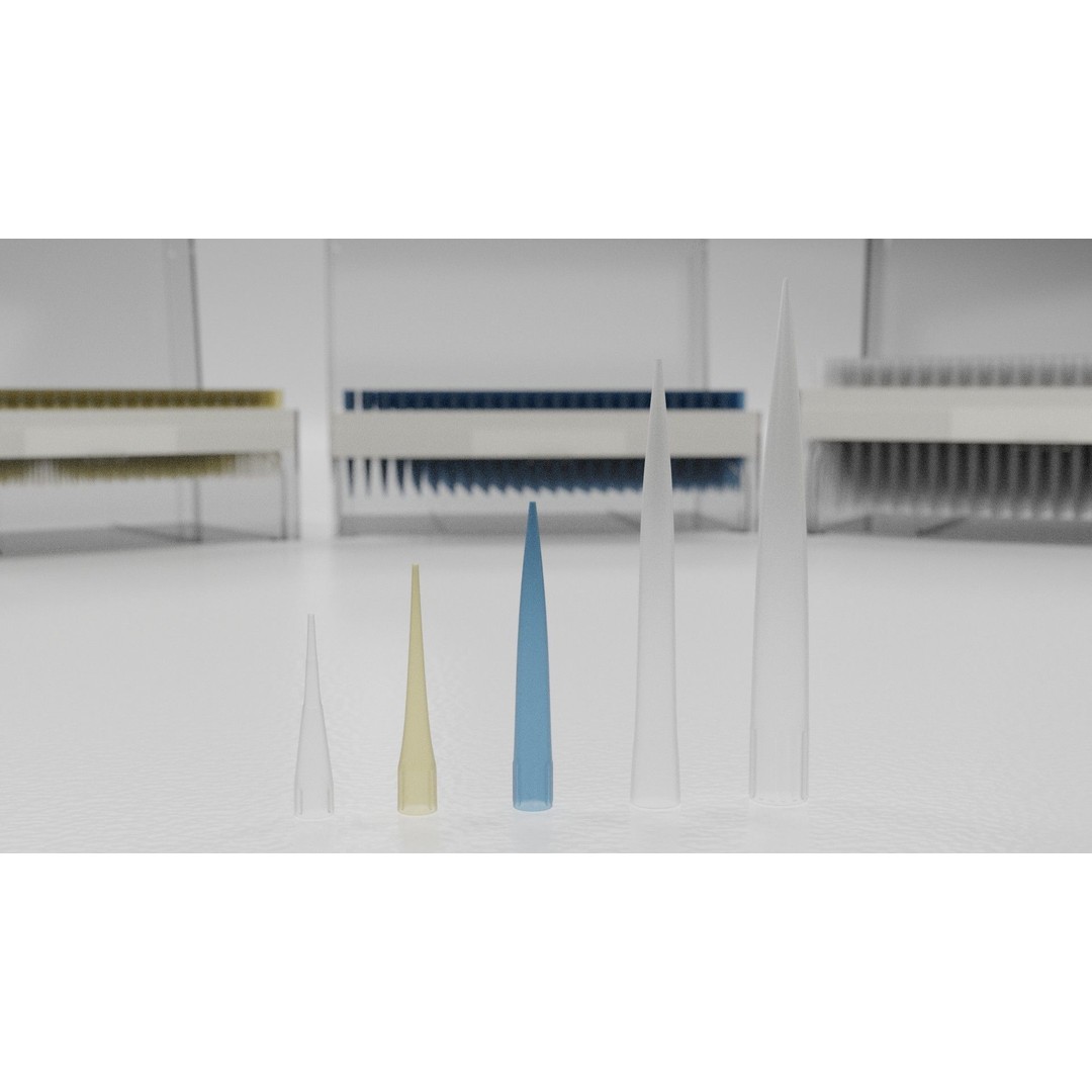 Pipette Tips Box 3D Model – Multichannel Tips 10µL to 10ML, FBX - View 12