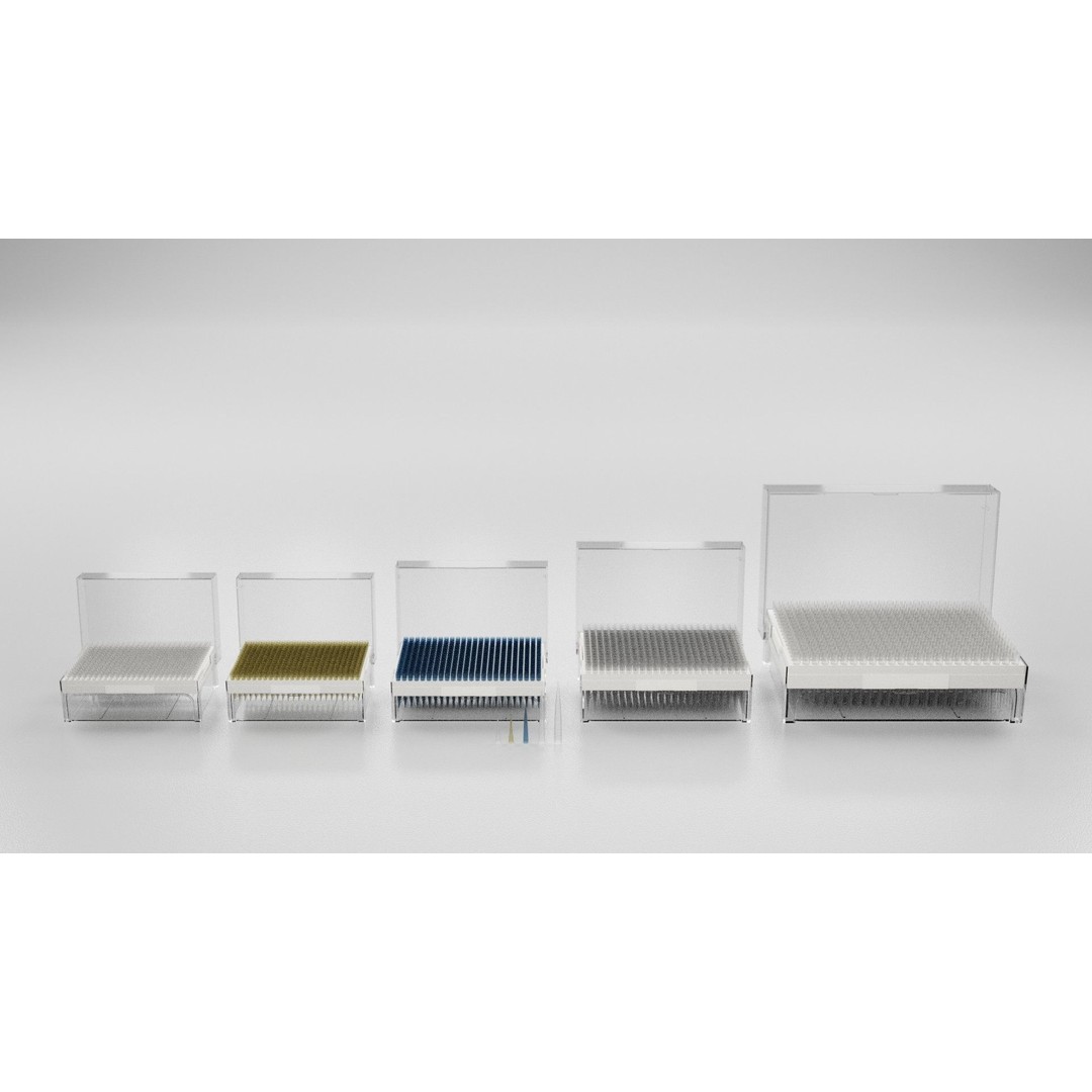 Pipette Tips Box 3D Model – Multichannel Tips 10µL to 10ML, FBX - View 8
