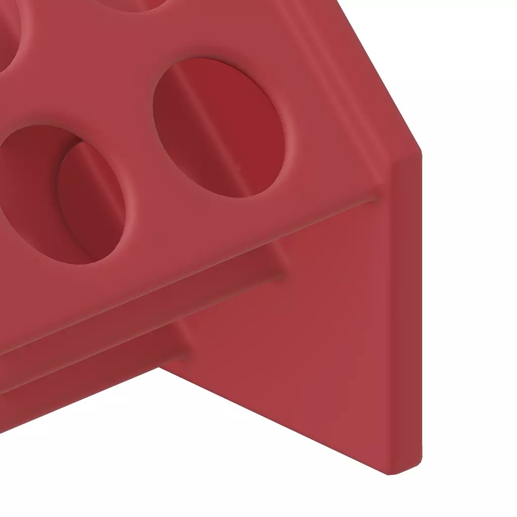 Plastic Premium Slant Testtube Holder 3D Model – PBR Game Asset, FBX, OBJ - View 5