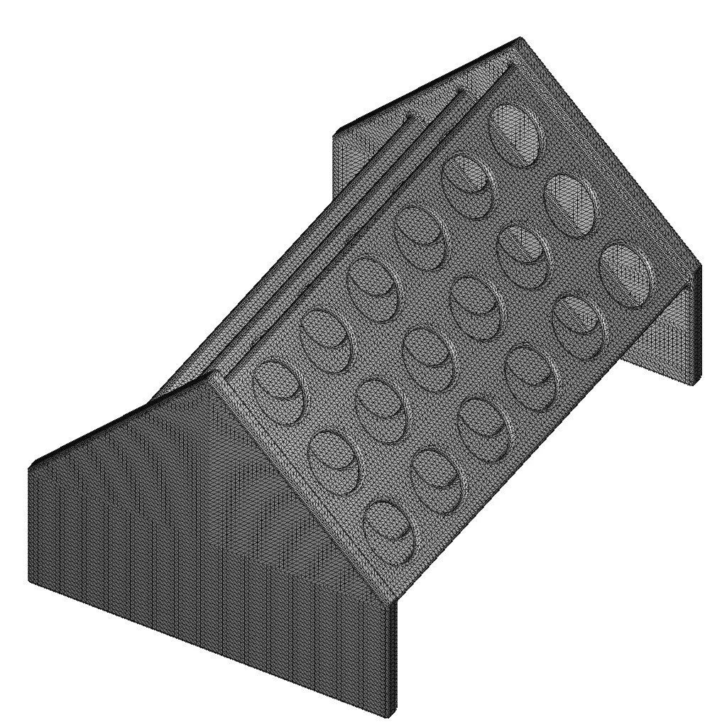 Plastic Premium Slant Testtube Holder 3D Model – PBR Game Asset, FBX, OBJ - View 6
