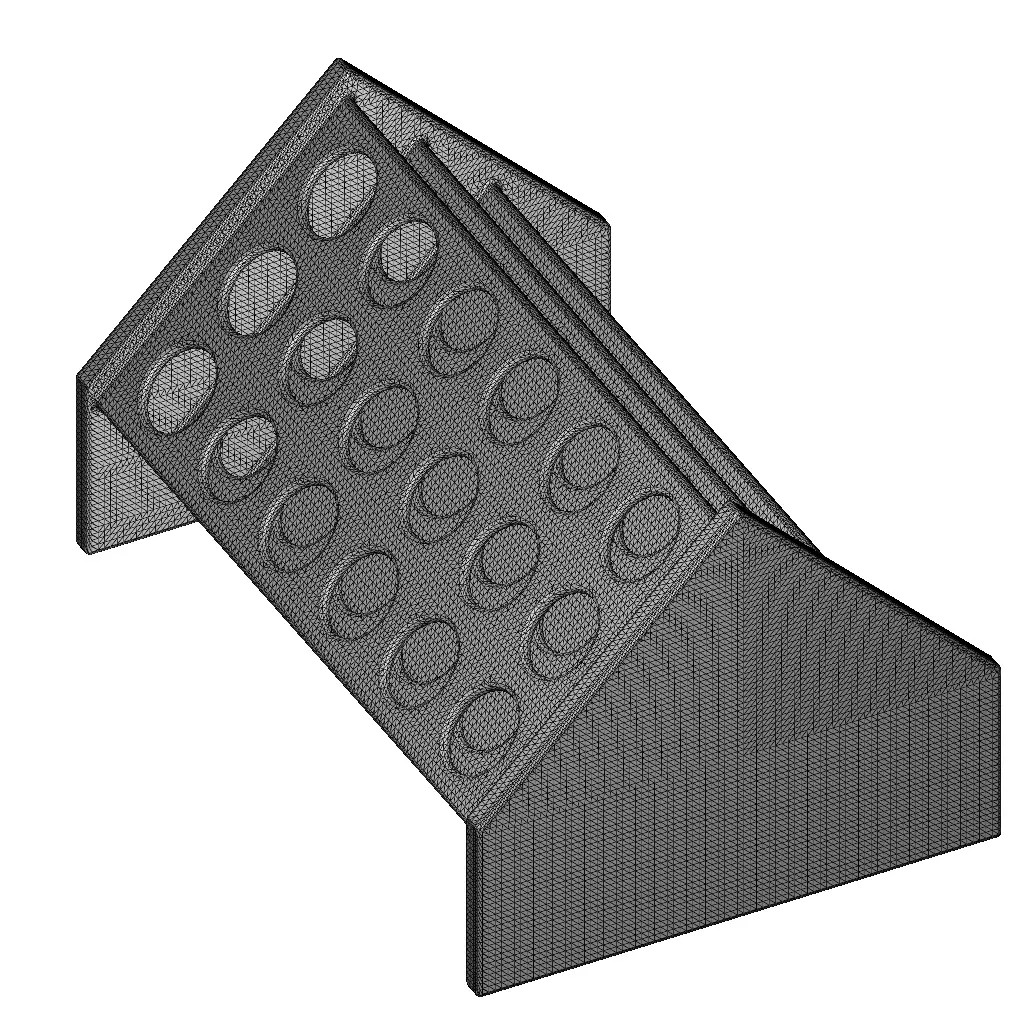 Plastic Premium Slant Testtube Holder 3D Model – PBR Game Asset, FBX, OBJ - View 7