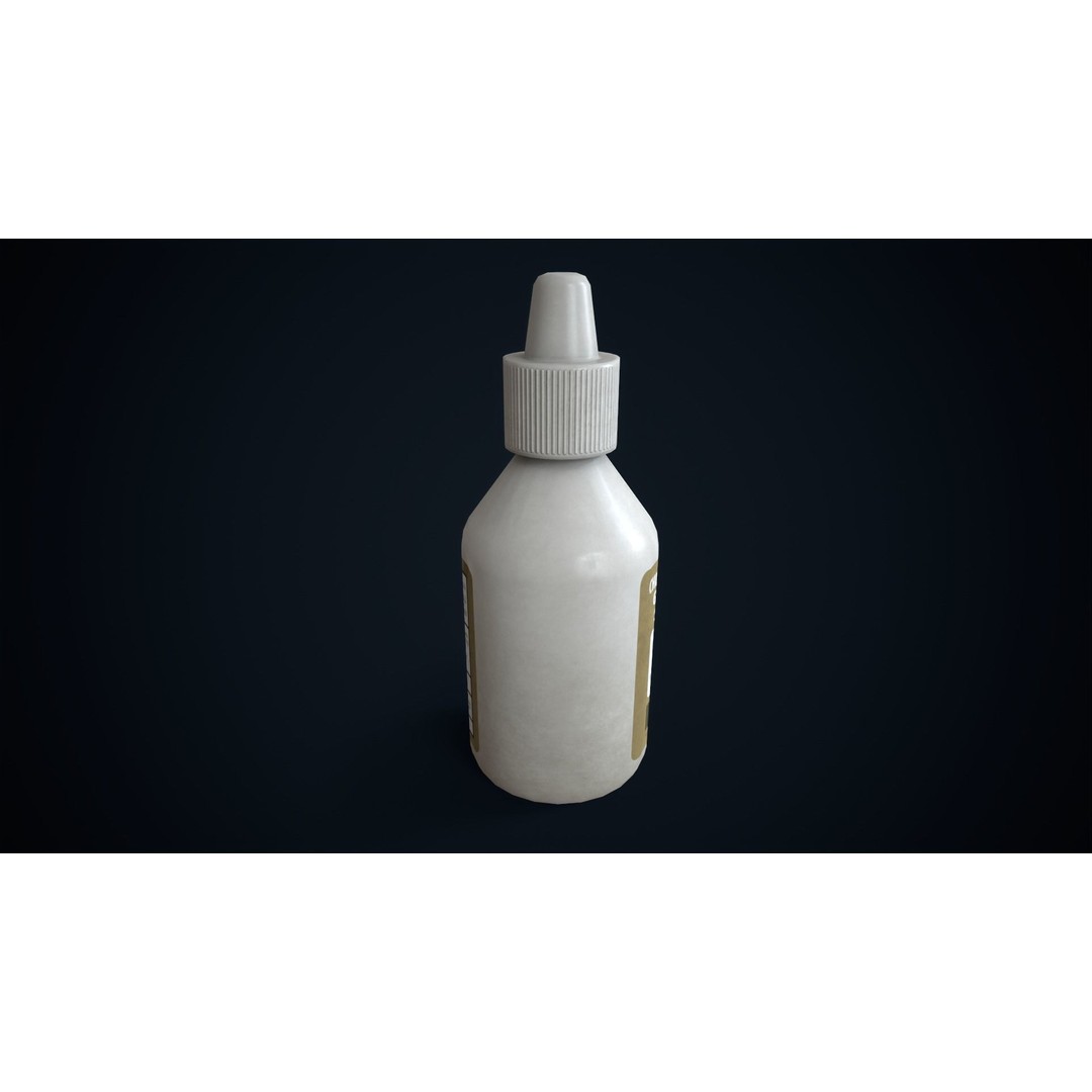 Chlorhexidine Antiseptic 3D Model – Low Poly Game Ready Asset, FBX, OBJ - View 6