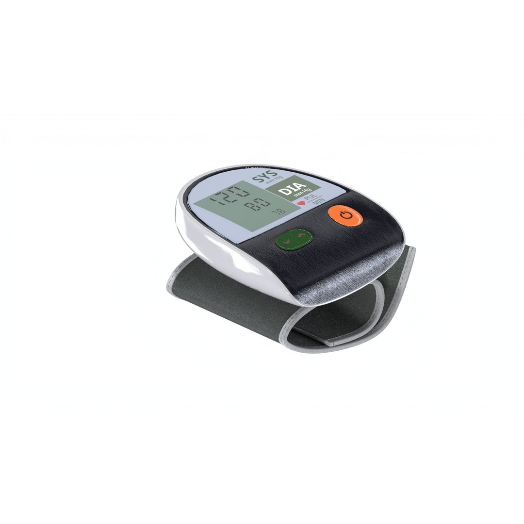 Digital Blood Pressure Monitor 3D Model – Low Poly Medical Asset, FBX