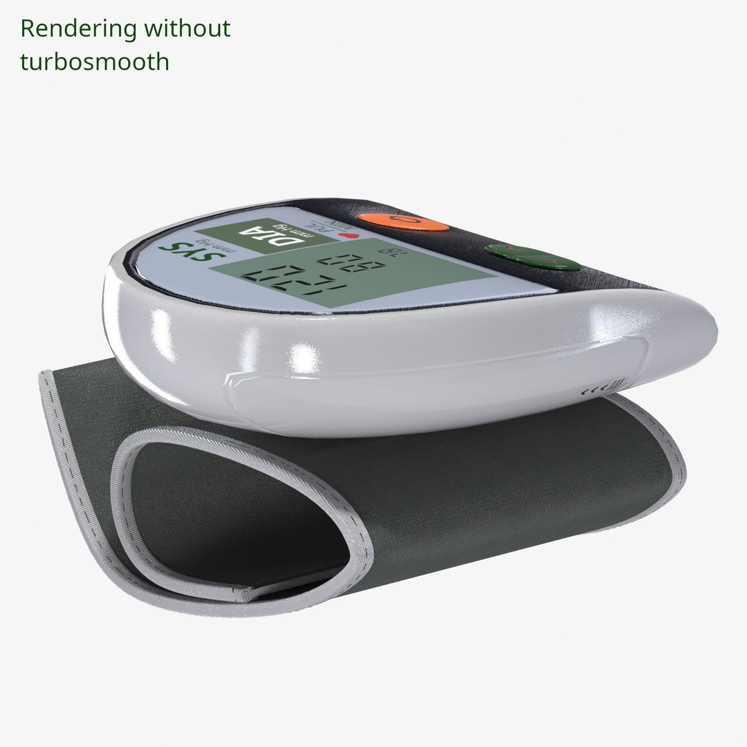 Digital Blood Pressure Monitor 3D Model – Low Poly Medical Asset, FBX - View 13