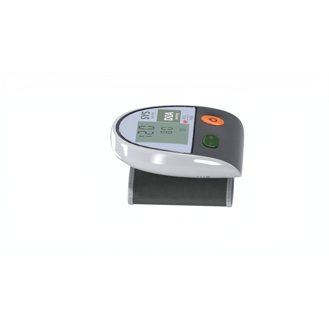 Digital Blood Pressure Monitor 3D Model – Low Poly Medical Asset, FBX - View 21