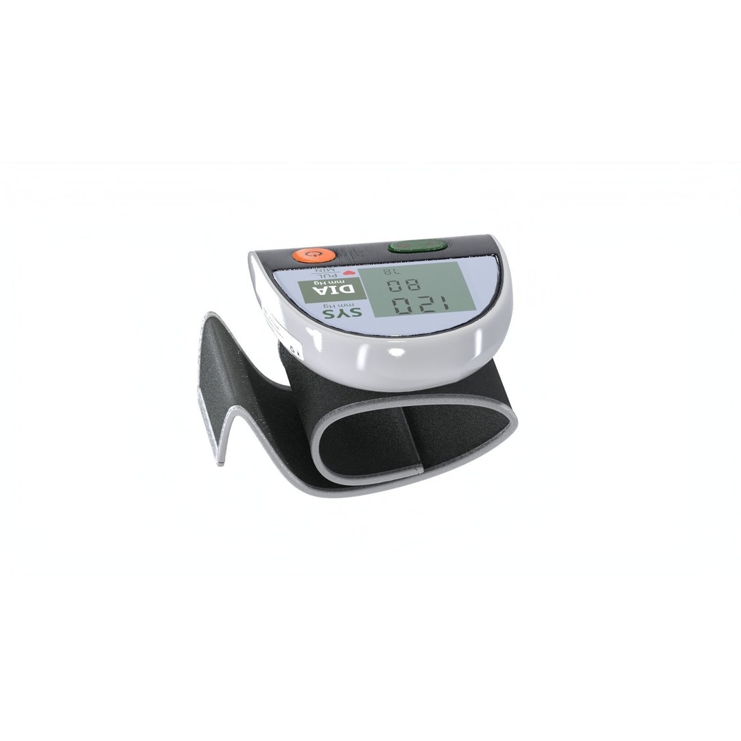 Digital Blood Pressure Monitor 3D Model – Low Poly Medical Asset, FBX - View 22