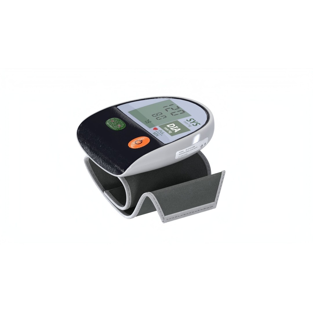 Digital Blood Pressure Monitor 3D Model – Low Poly Medical Asset, FBX - View 25
