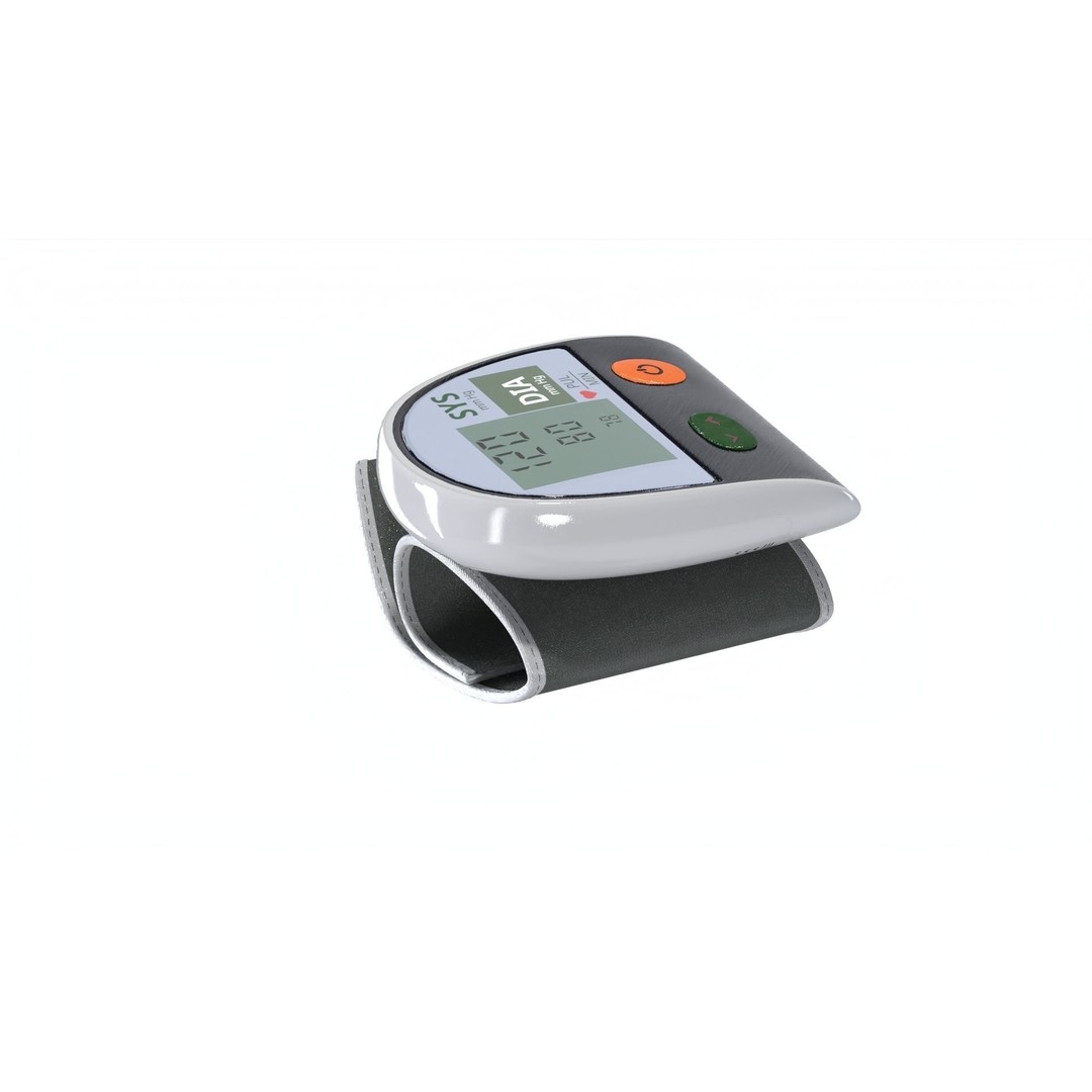 Digital Blood Pressure Monitor 3D Model – Low Poly Medical Asset, FBX - View 28