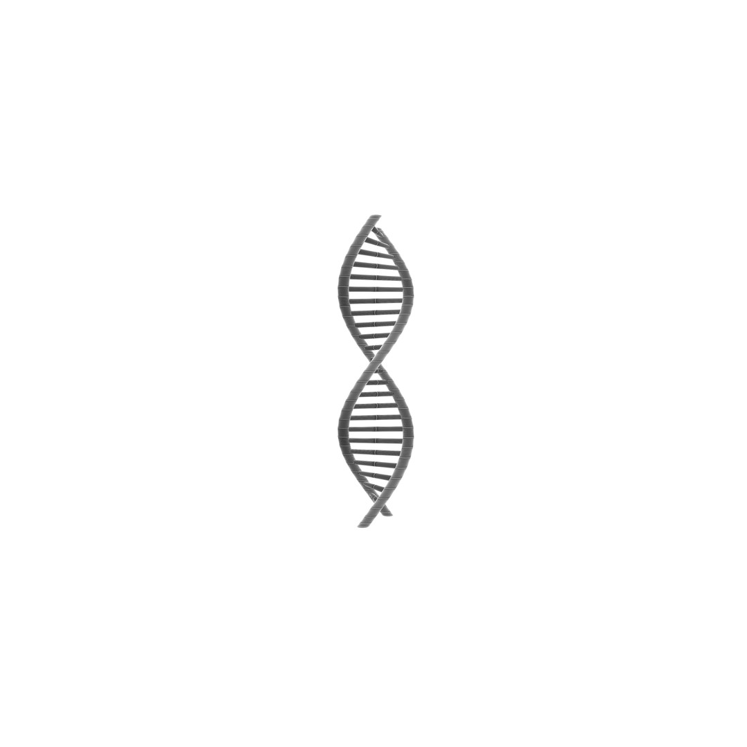 DNA Molecule 3D Model – Low Poly Molecular Structure, FBX, PBR Textures