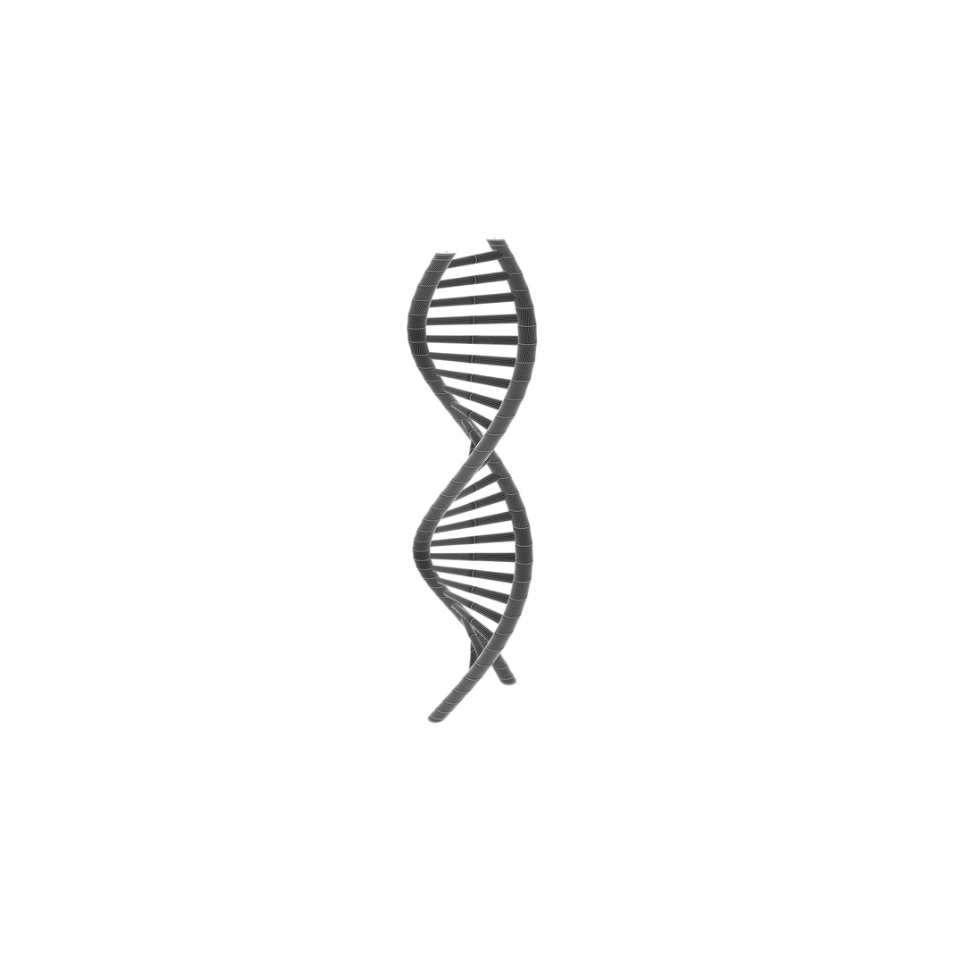 DNA Molecule 3D Model – Low Poly Molecular Structure, FBX, PBR Textures - View 7