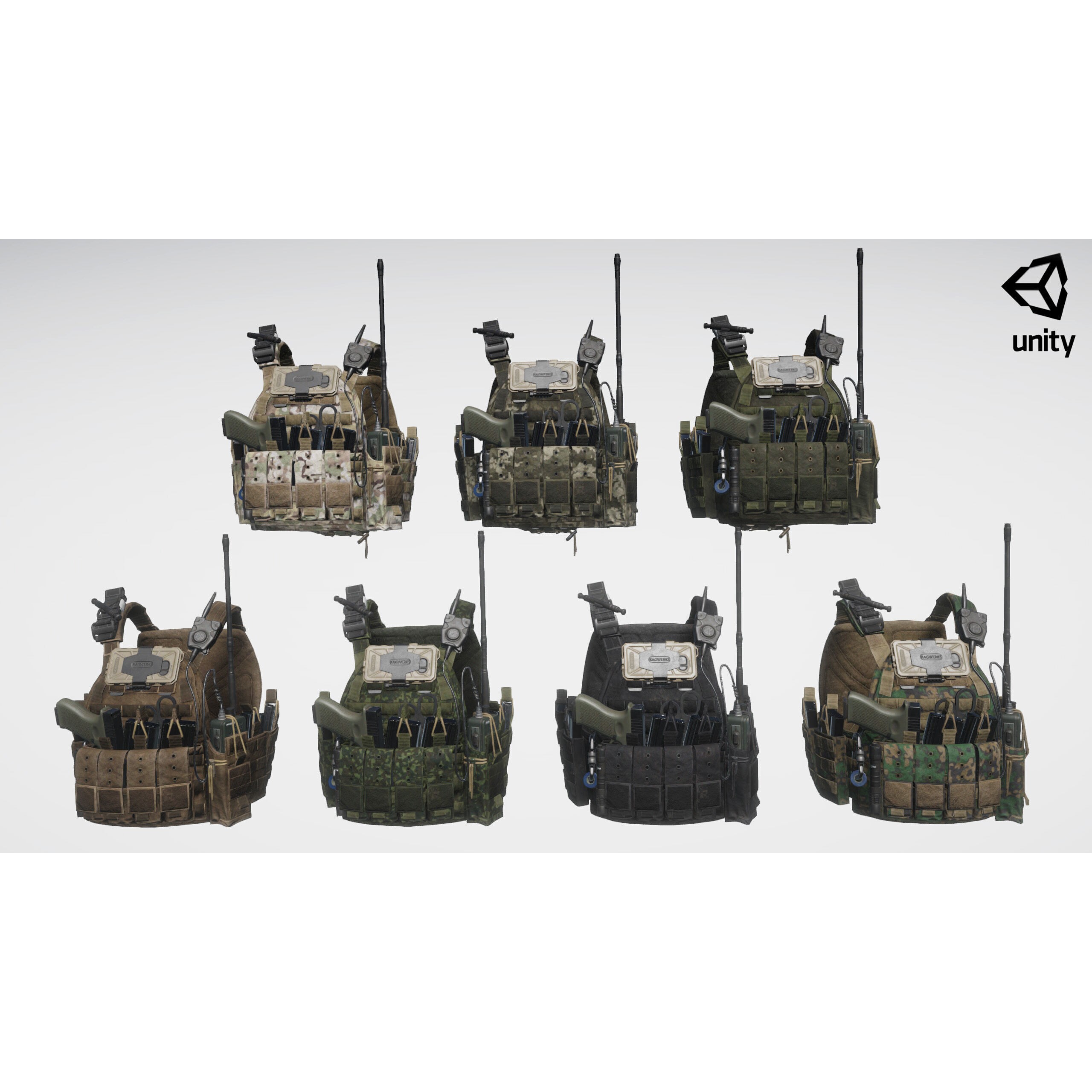 Tactical Vest - Low-Poly Game-Ready 3D Model - View 16