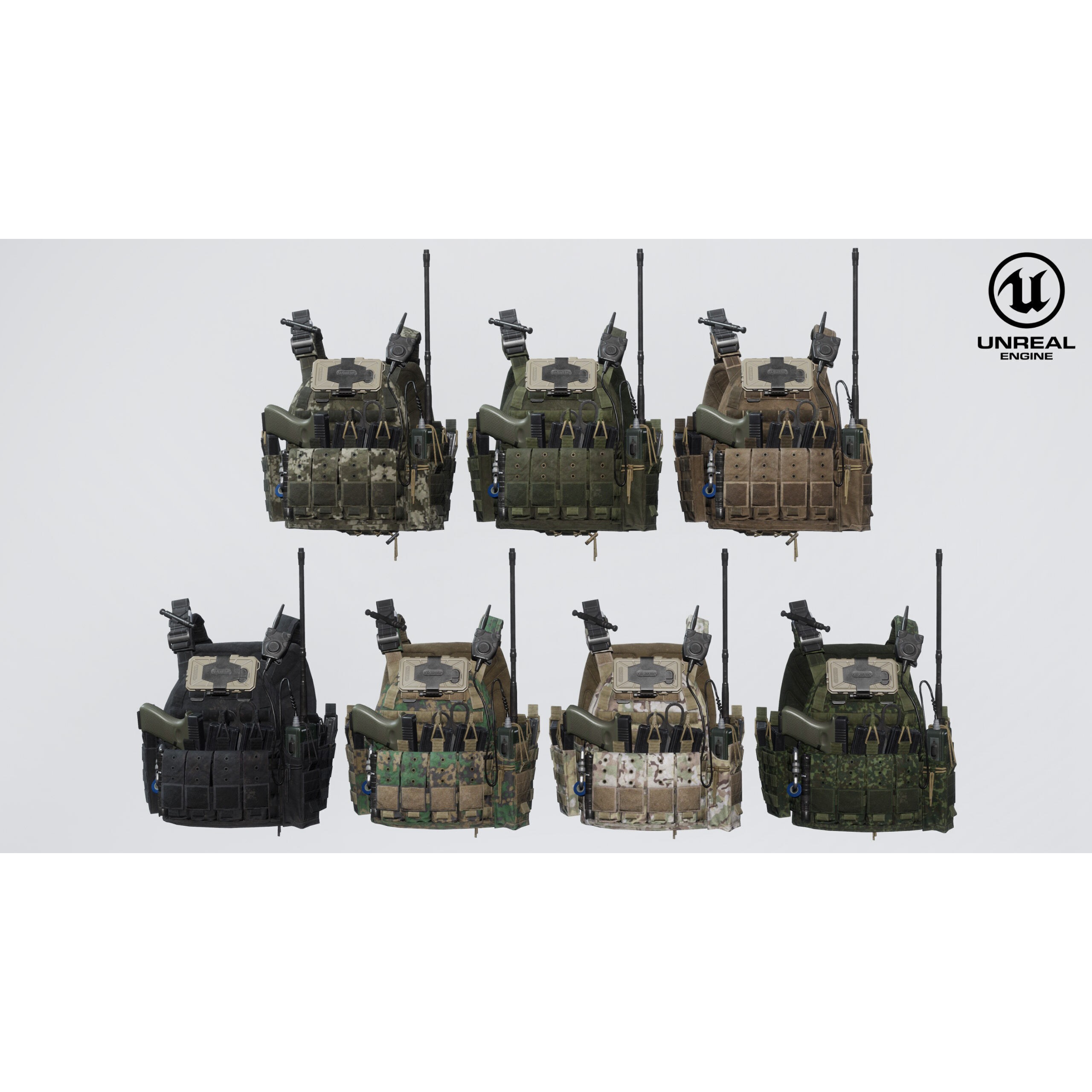 Tactical Vest - Low-Poly Game-Ready 3D Model - View 17