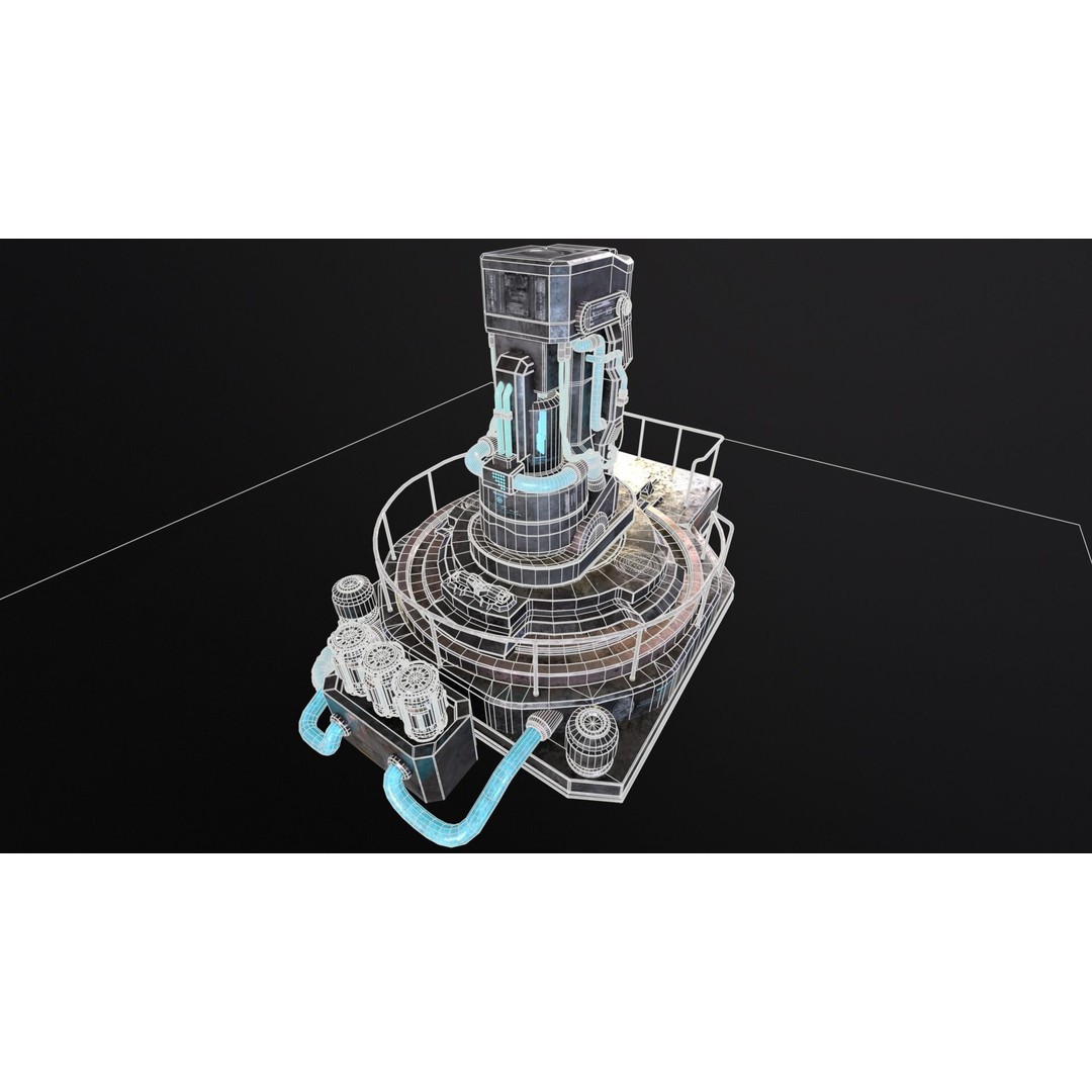 Cryopod Stasis Chamber 3D Model – Low Poly PBR Game Asset, FBX, OBJ - View 18