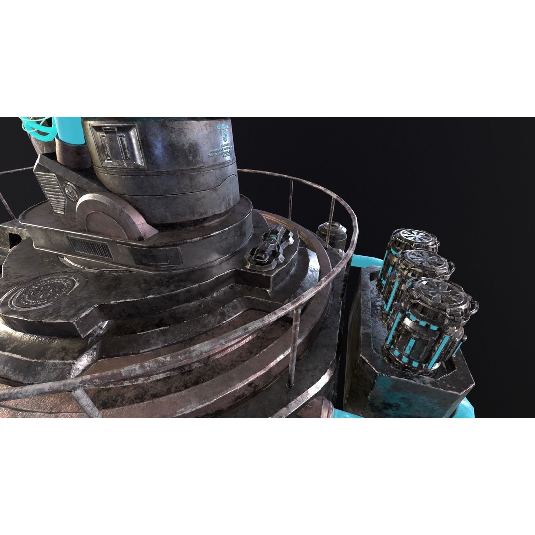 Cryopod Stasis Chamber 3D Model – Low Poly PBR Game Asset, FBX, OBJ - View 21