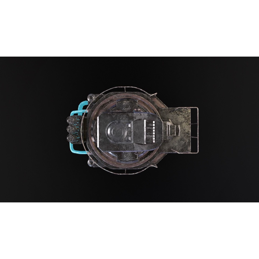 Cryopod Stasis Chamber 3D Model – Low Poly PBR Game Asset, FBX, OBJ - View 23